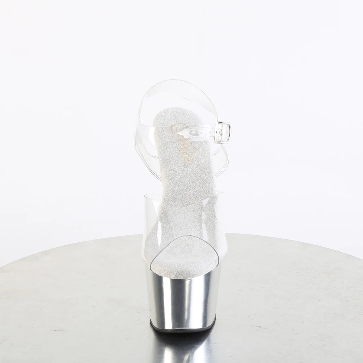 Silver 7 Inch Exotic Dancing Platform Shoes - Pleaser ADORE-708 - Image 2