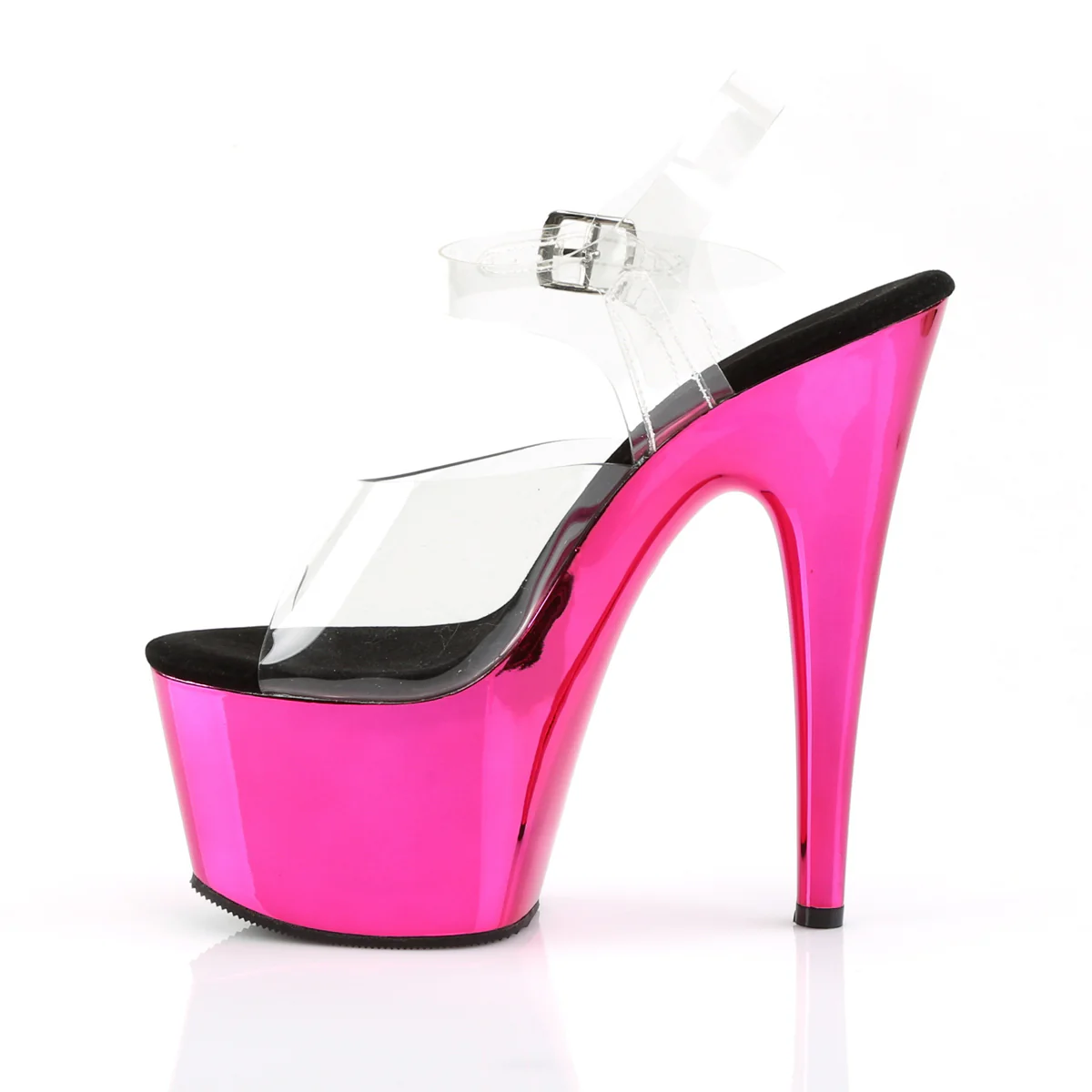 H. Pink 7 Inch Strippers Platform Shoes - Pleaser ADORE-708 - Image 3