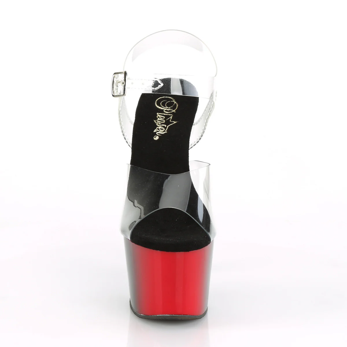Red Black 7 Inch Exotic Dance Platform Shoes - Pleaser ADORE-708BR - Image 2