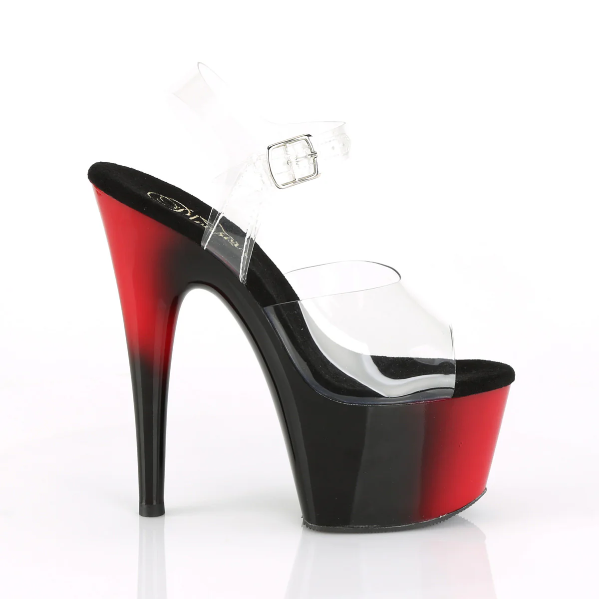 Red Black 7 Inch Exotic Dance Platform Shoes - Pleaser ADORE-708BR - Image 5