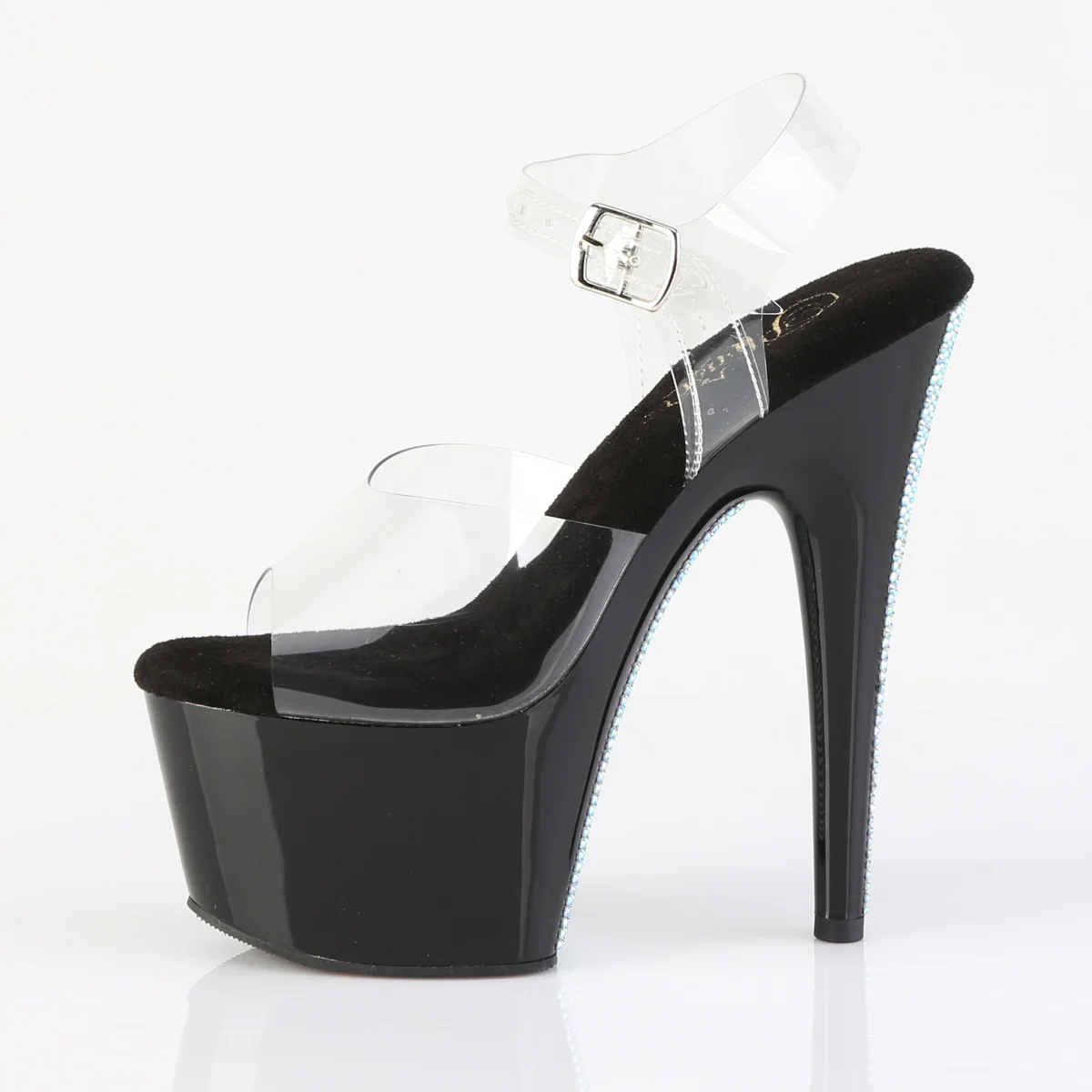 Clear Black 7 Inch Exotic Platform Shoes -  Pleaser ADORE-708CRS-2 - Image 3