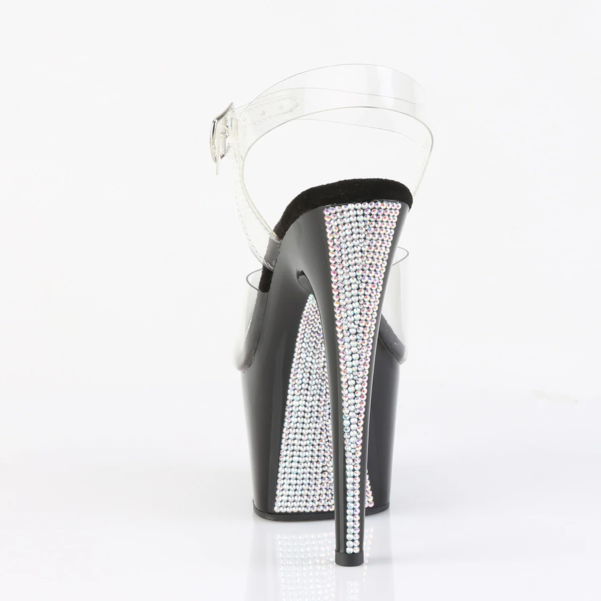 Clear Black 7 Inch Exotic Platform Shoes -  Pleaser ADORE-708CRS-2 - Image 4