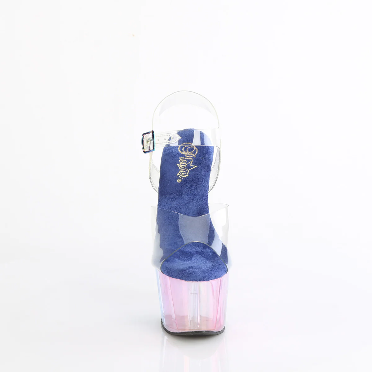 Blue Multi Tinted 7 Inch Exotic Dancer Platform Shoes - Pleaser ADORE-708HT - Image 2