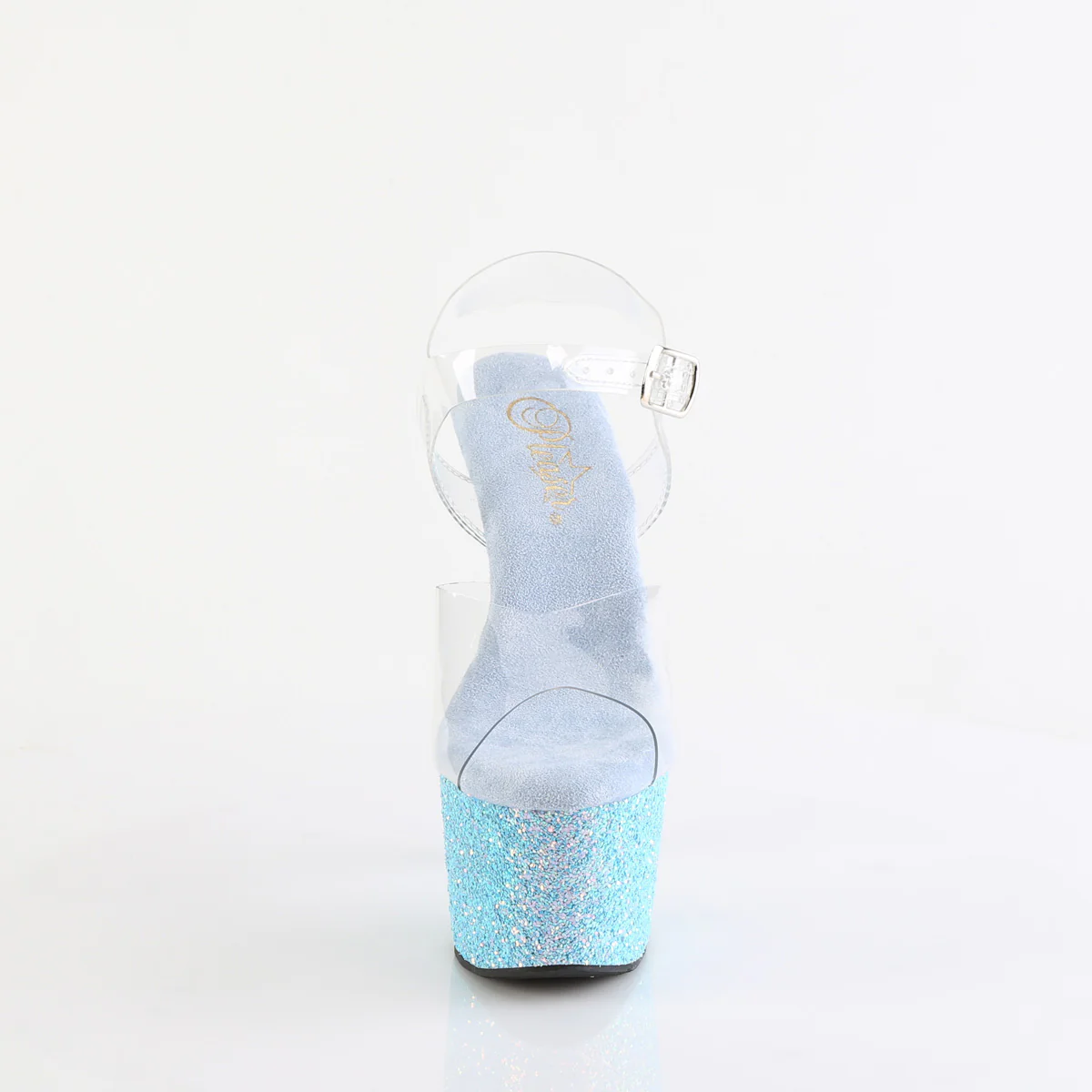 Baby Blue 7 Inch Pole Dancer Platform Shoes - Pleaser ADORE-708LG - Image 2