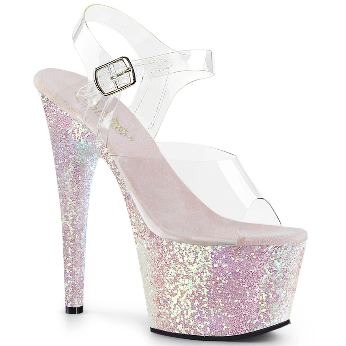 Opal Glitter 7 Inch Dancers Platform Shoes - Pleaser ADORE-708LG - Image 6