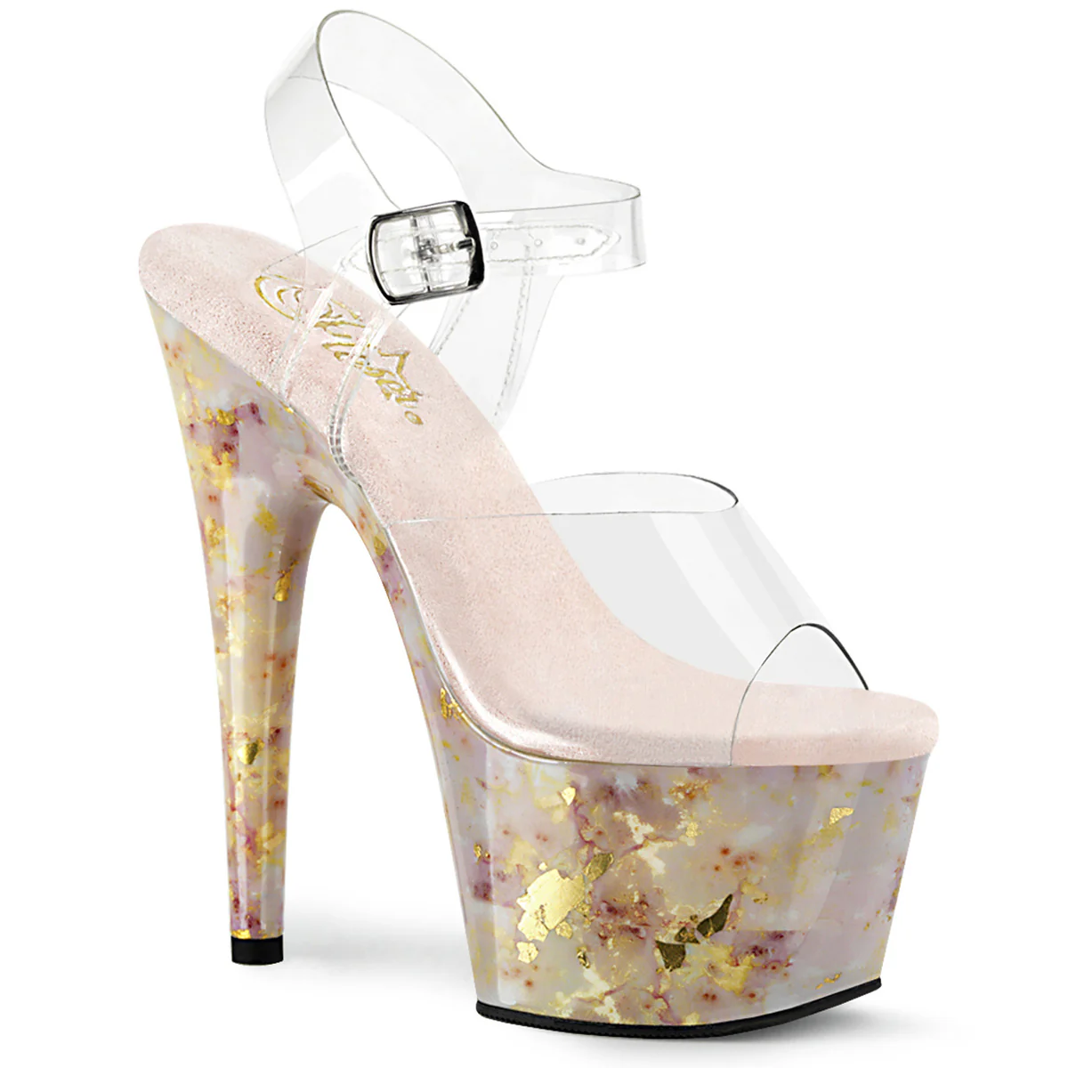 Blush 7 Inch Pole Dancing Platform Shoes -  Pleaser ADORE-708MB