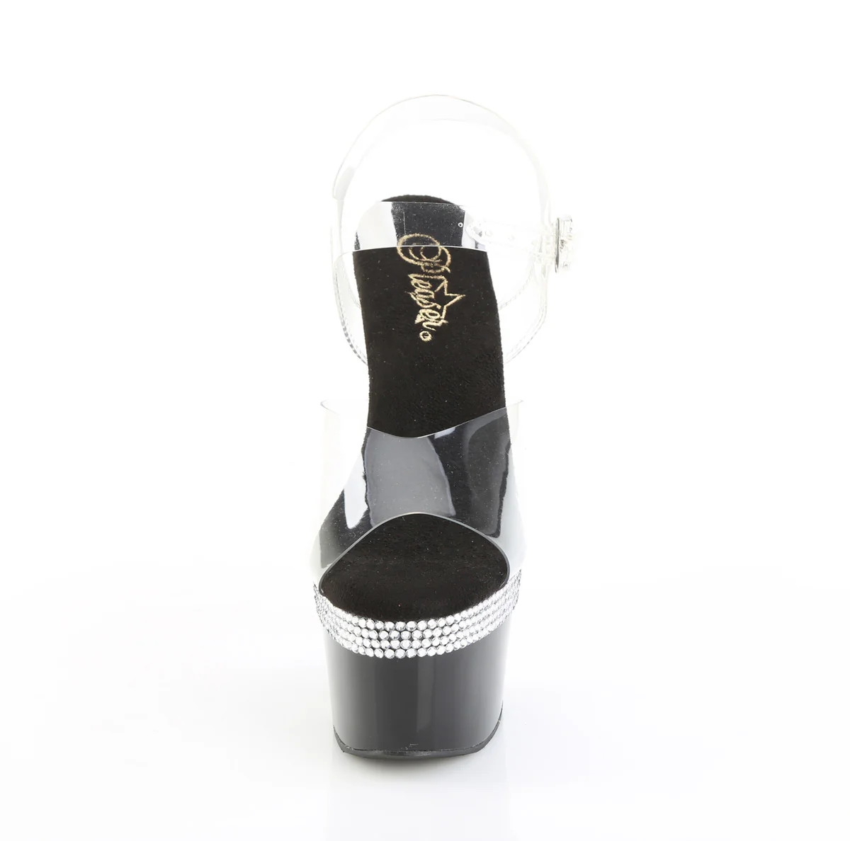 Clear Black 7 Inch Exotic Dancing Platform Shoes - Pleaser ADORE-708MLS - Image 2