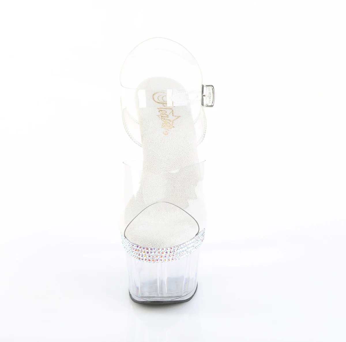 Clear 7 Inch Pole Heels Platform Shoes -  Pleaser ADORE-708MLS - Image 3