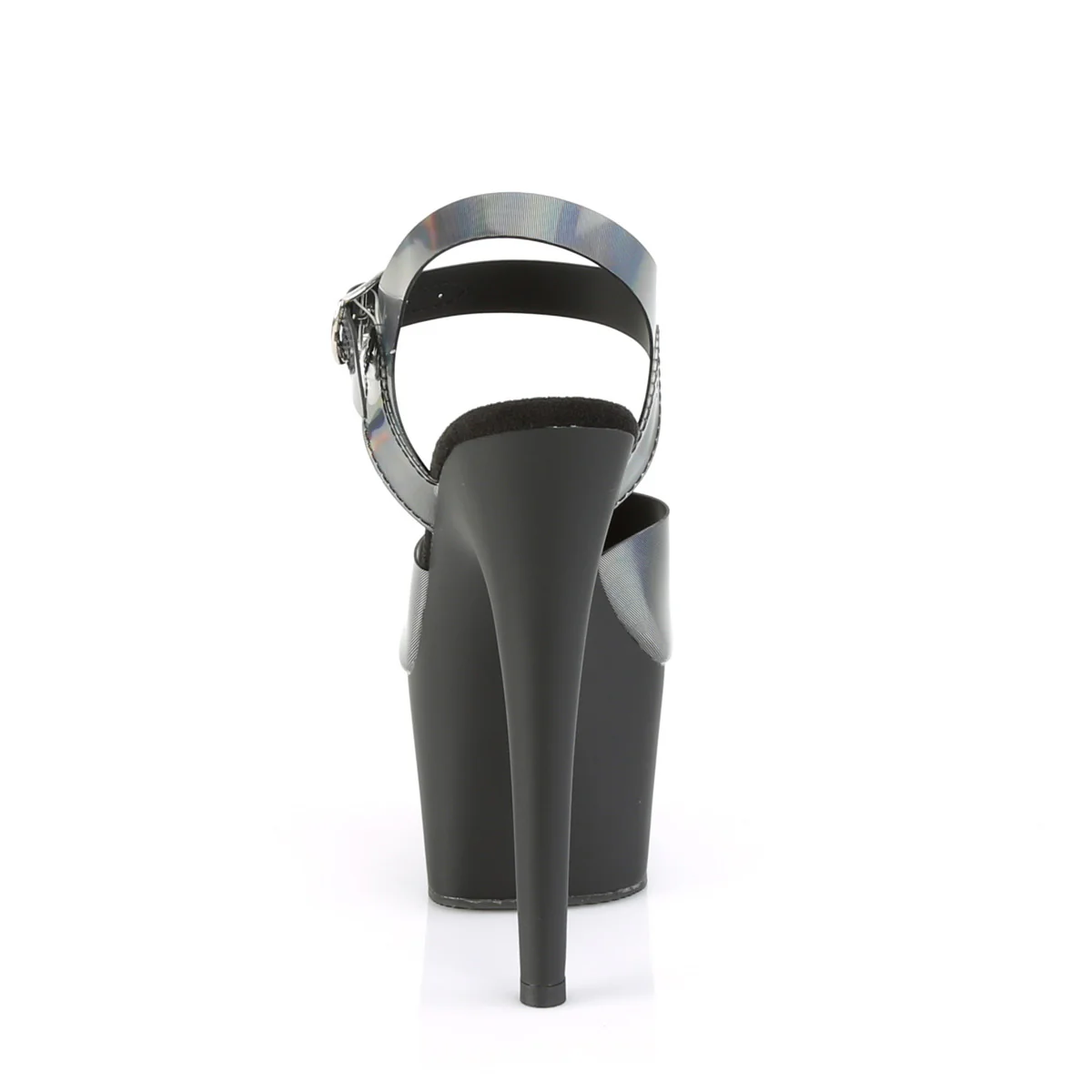 Pewter Hologram 7 Inch Exotic Dancer Platform Shoes - Pleaser ADORE-708N-DT - Image 4
