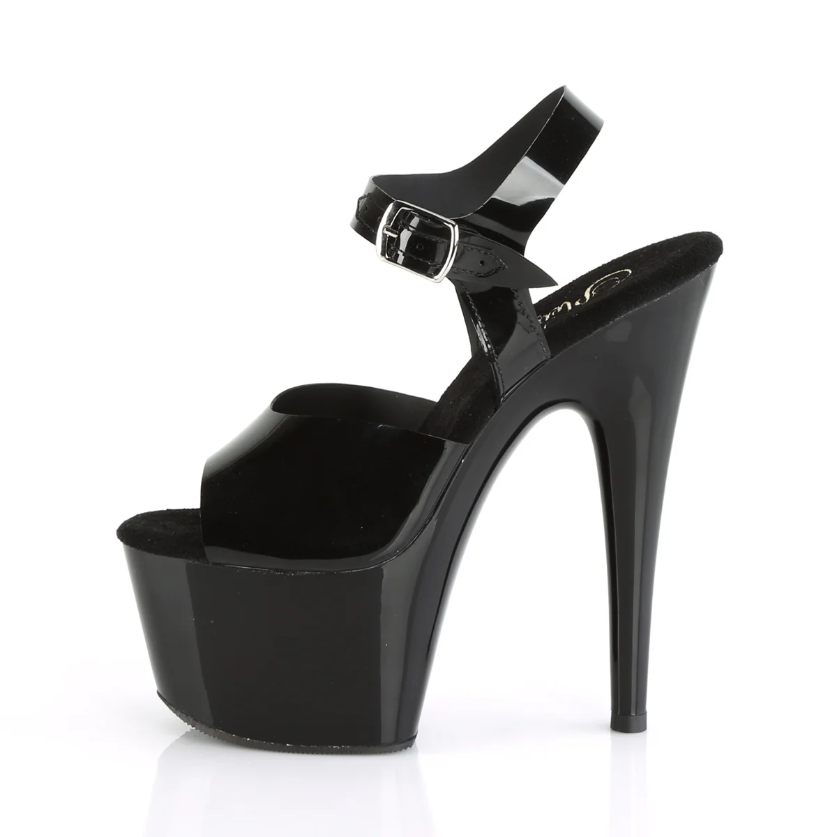 Black 7 Inch Dancers Platform Shoes - Pleaser ADORE-708N - Image 3