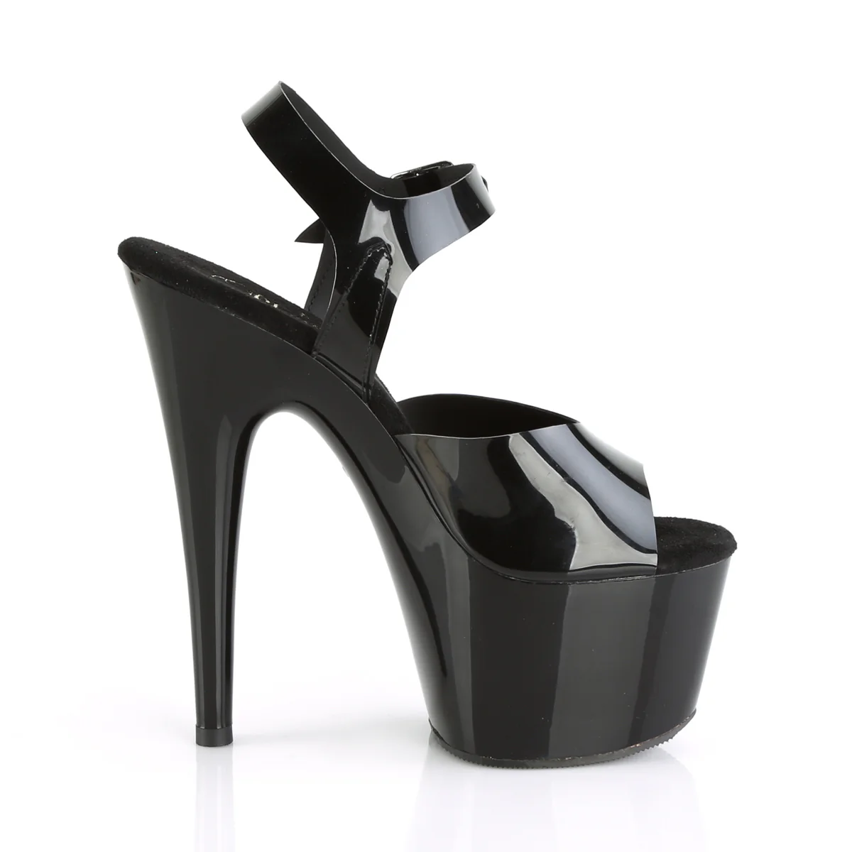 Black 7 Inch Dancers Platform Shoes - Pleaser ADORE-708N - Image 5