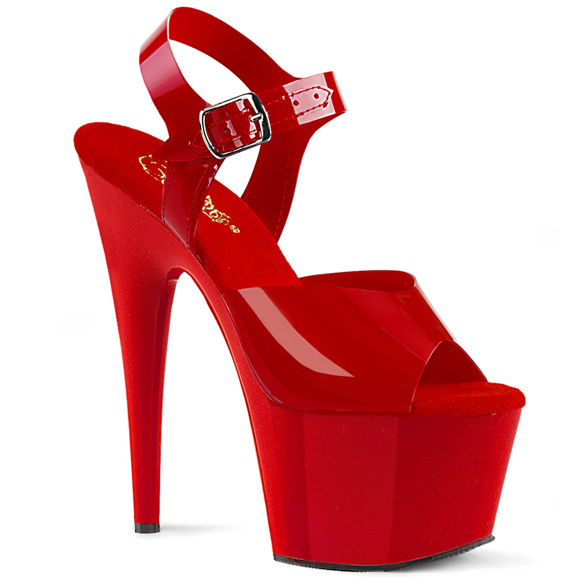 Red 7 Inch Fetish Platform Shoes - Pleaser ADORE-708N