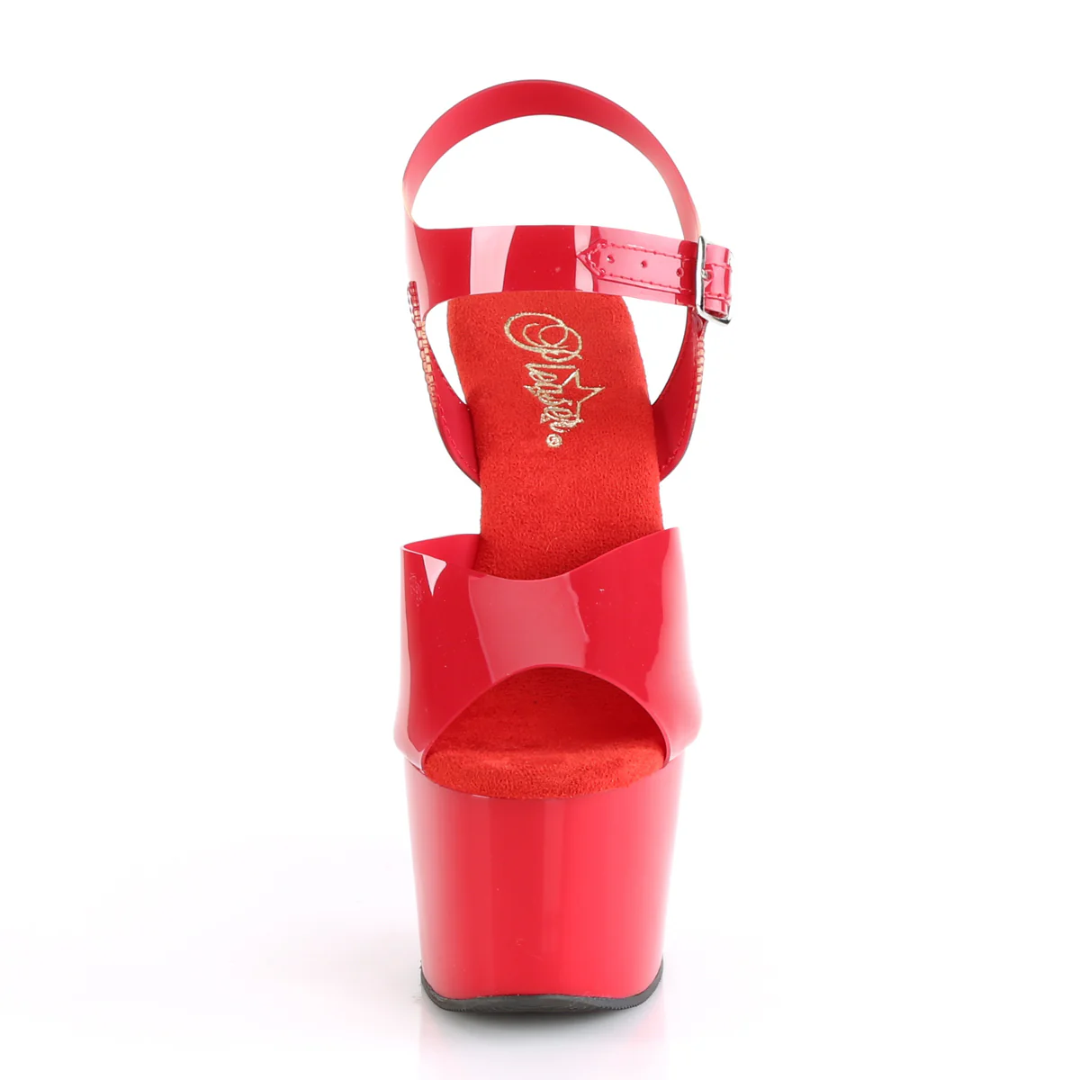 Red 7 Inch Fetish Platform Shoes - Pleaser ADORE-708N - Image 2