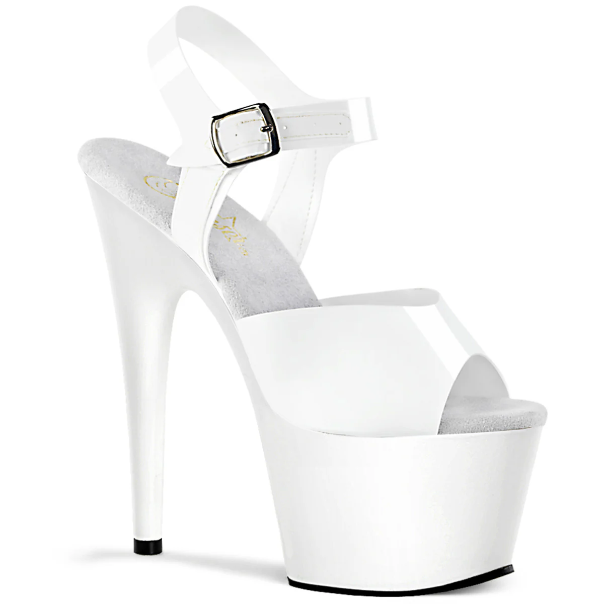 White 7 Inch Exotic Platform Shoes - Pleaser ADORE-708N - Image 6