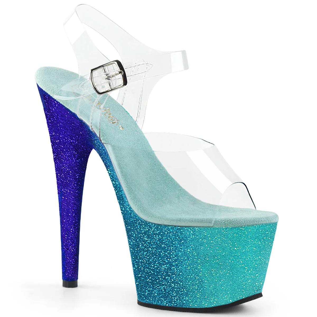 Aqua 7 Inch Strippers Platform Shoes - Pleaser ADORE-708OMBRE