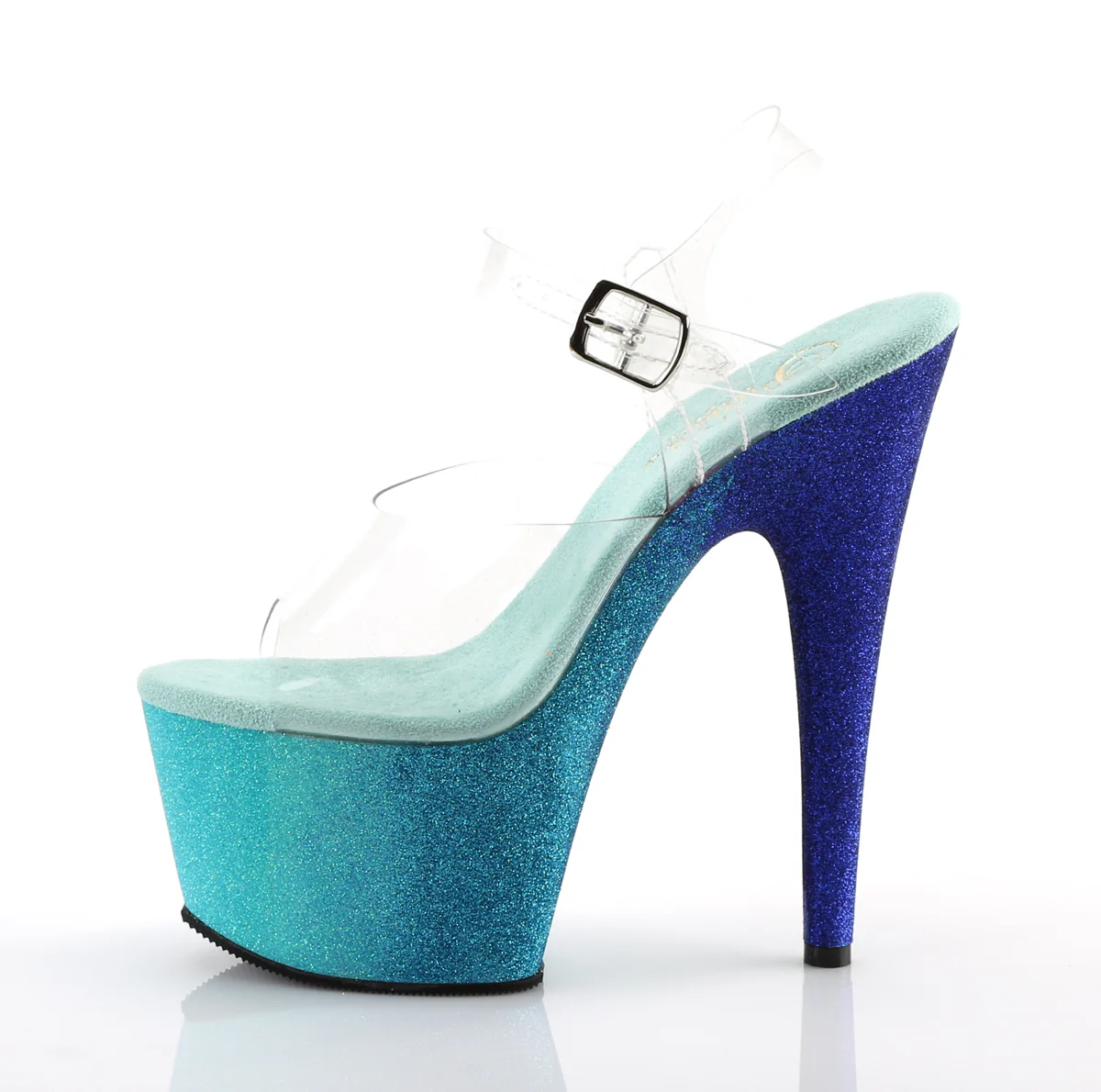 Aqua 7 Inch Strippers Platform Shoes - Pleaser ADORE-708OMBRE - Image 3
