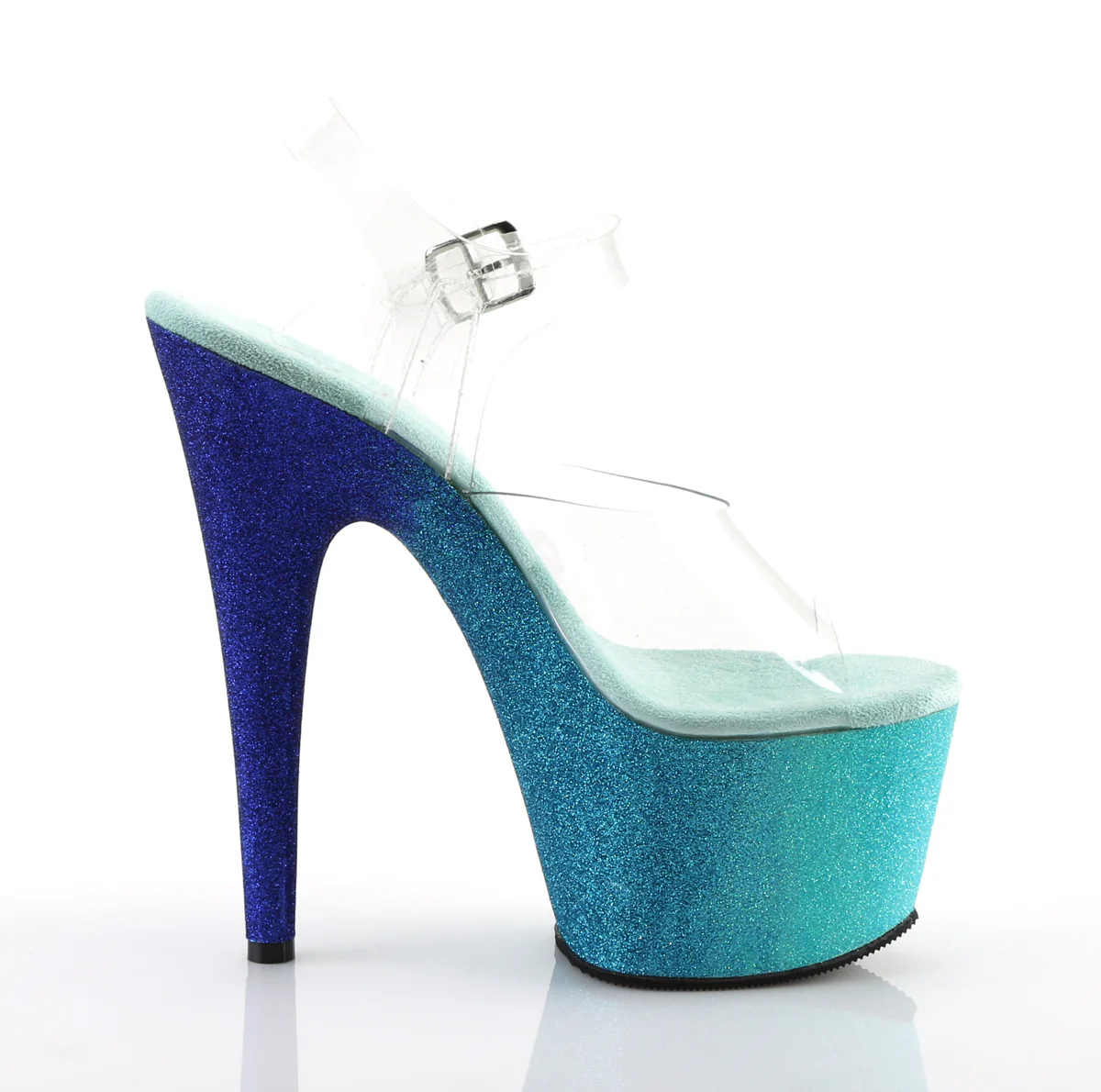 Aqua 7 Inch Strippers Platform Shoes - Pleaser ADORE-708OMBRE - Image 5