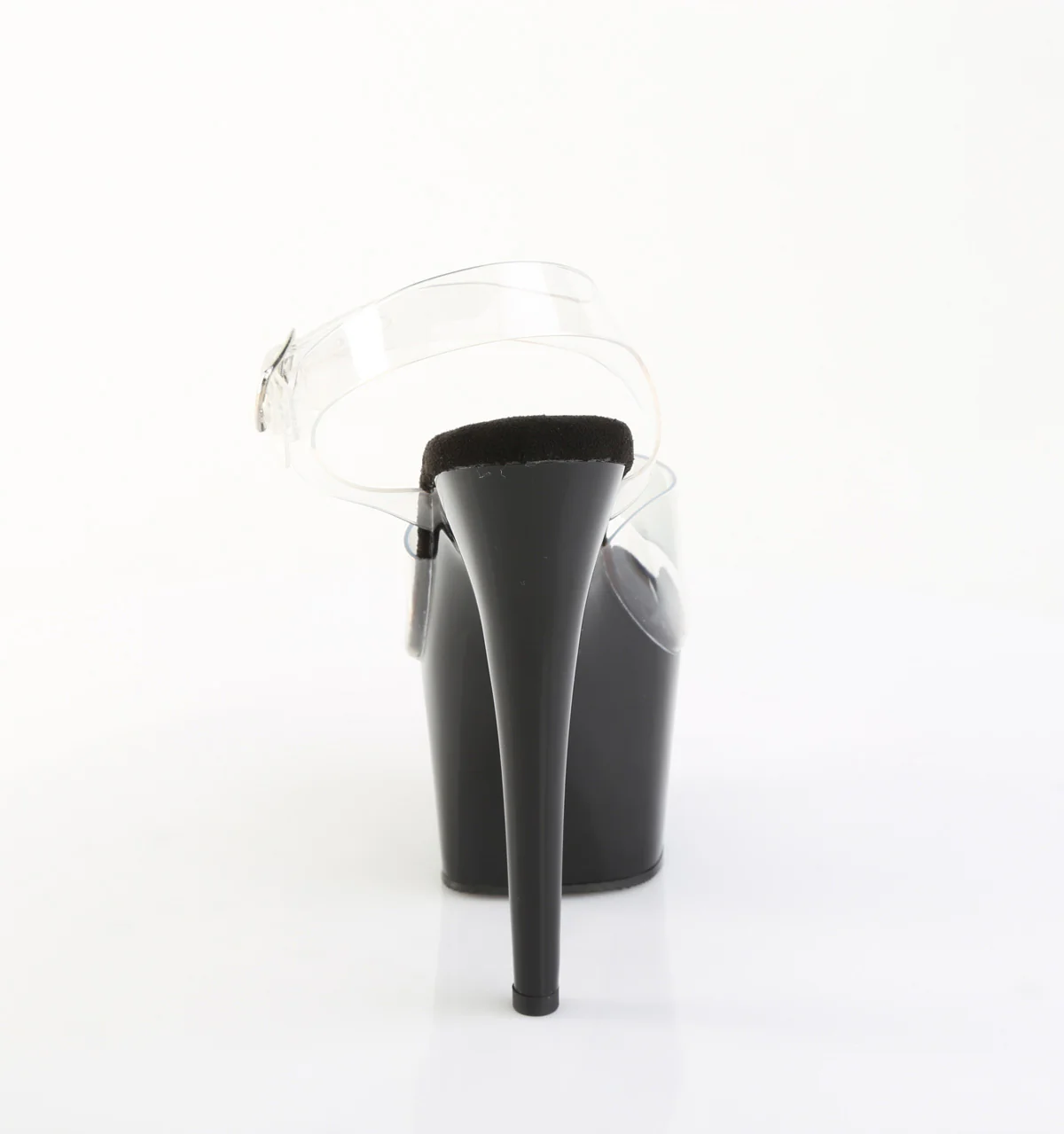 Clear Black 7 Inch Lap Dance Platform Shoes -  Pleaser ADORE-708PREM - Image 4