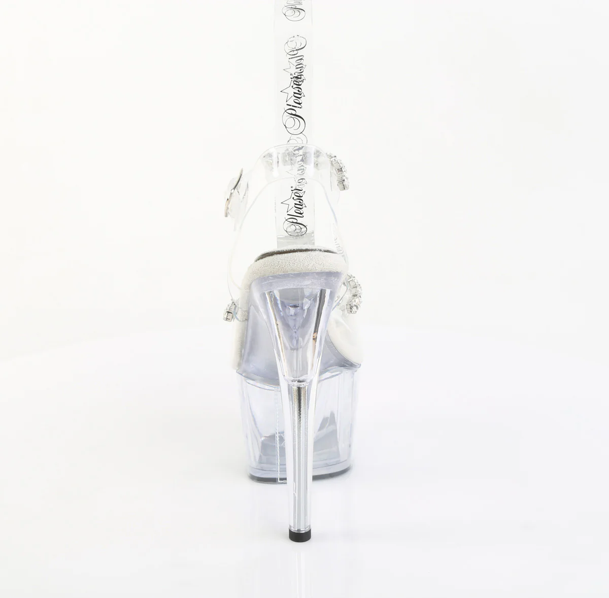 Clear 7 Inch Pole Dancing Platform Shoes - Pleaser ADORE-708PREM-STN - Image 4