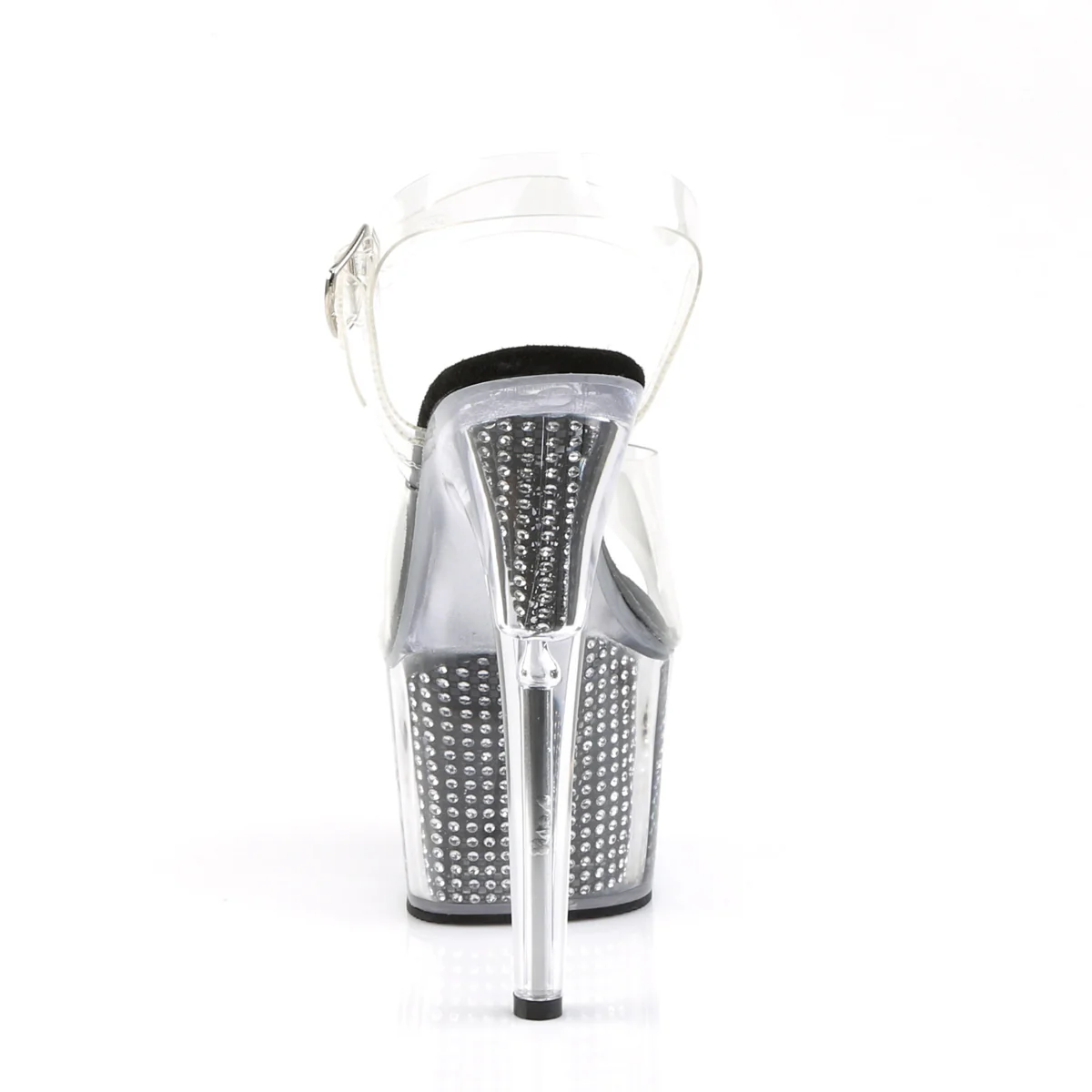 Clear Black 7 Inch Exotic Dancer Platform Shoes - Pleaser ADORE-708SRS - Image 4