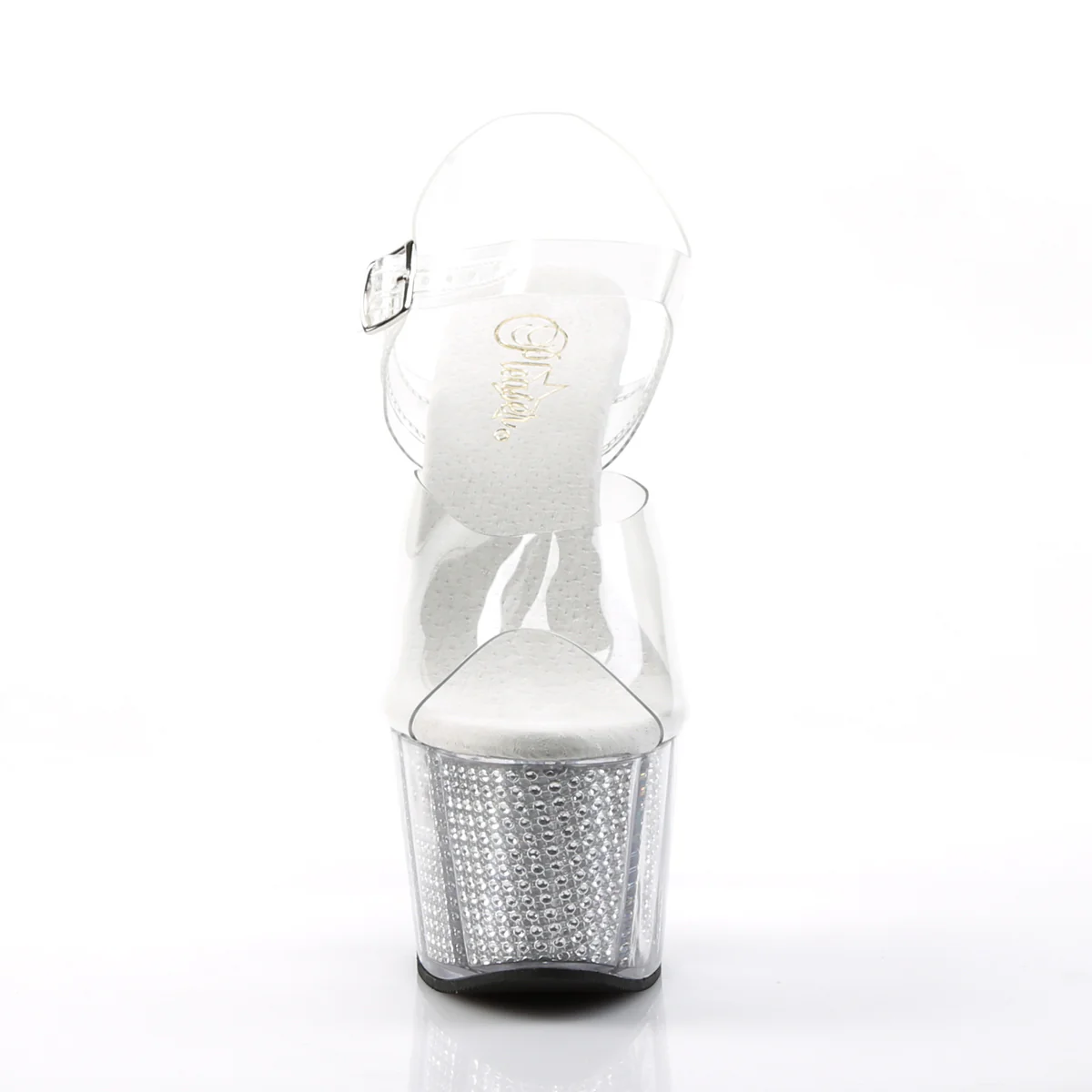 Transparent Bling 7 Inch Stripper Platform Shoes - Pleaser ADORE-708SRS - Image 2