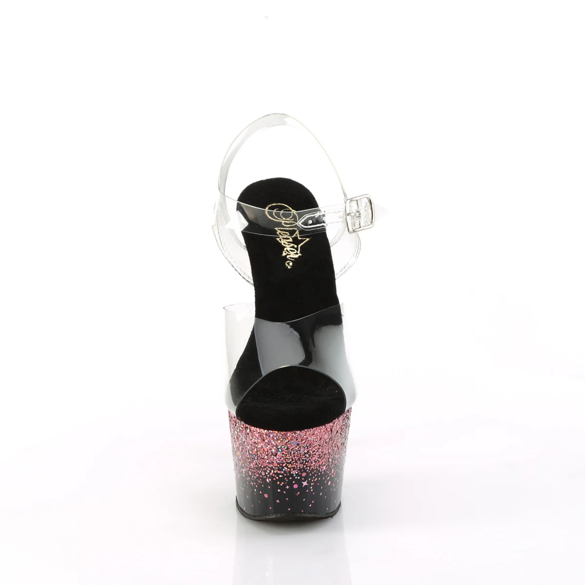 Pink Glitter 7 Inch Lap Dance Platform Shoes - Pleaser ADORE-708SS - Image 2