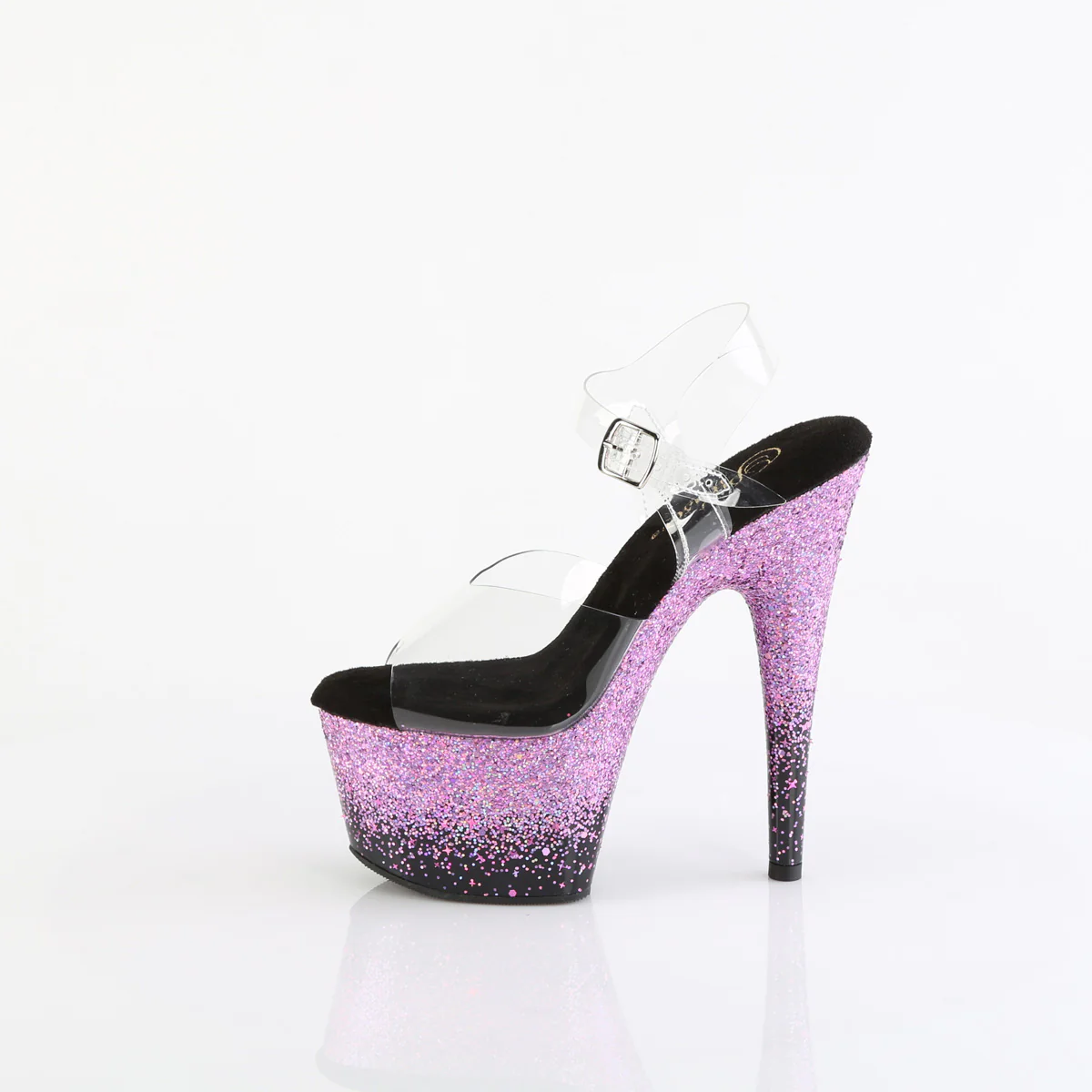 Purple Glitter 7 Inch Exotic Dance Platform Shoes -  Pleaser ADORE-708SS - Image 3