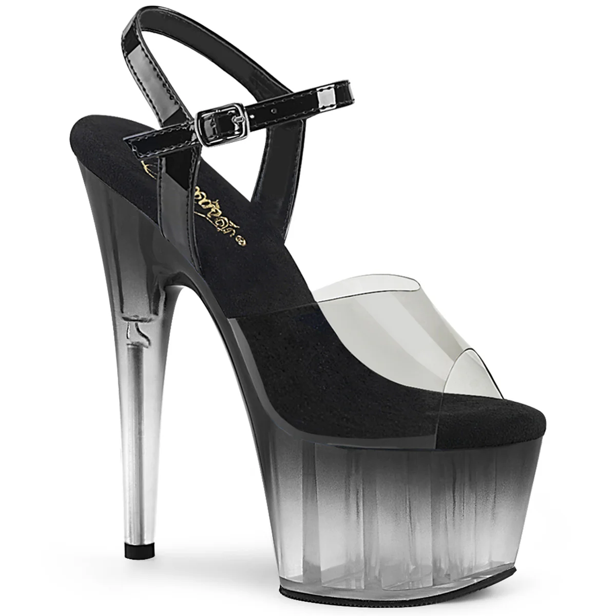 Smoke Ombre 7 Inch Pole Dance Platform Shoes -  Pleaser ADORE-708T-2