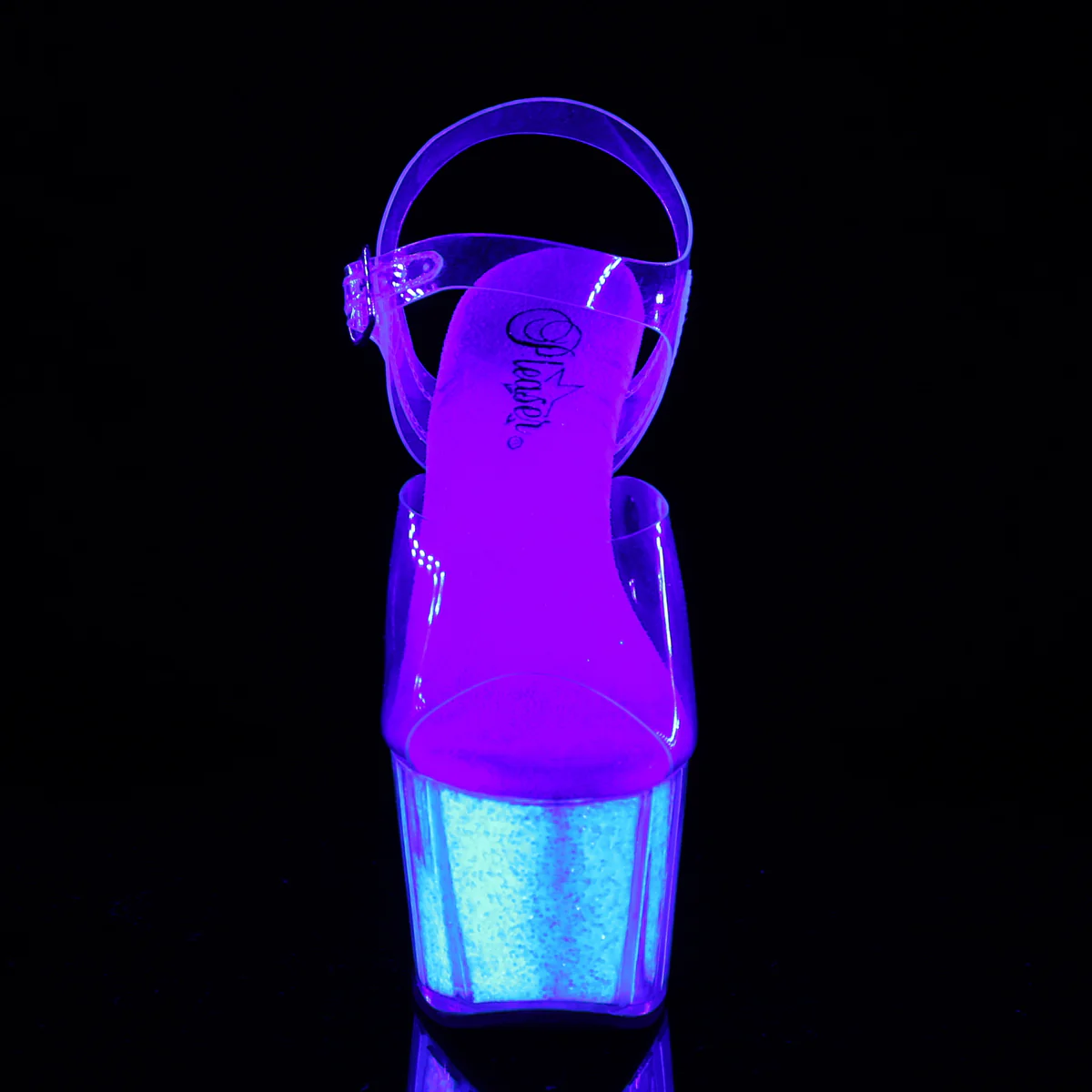 Neon Opal Glitter 7 Inch Lap Dance Platform Shoes - Pleaser ADORE-708UVG - Image 2
