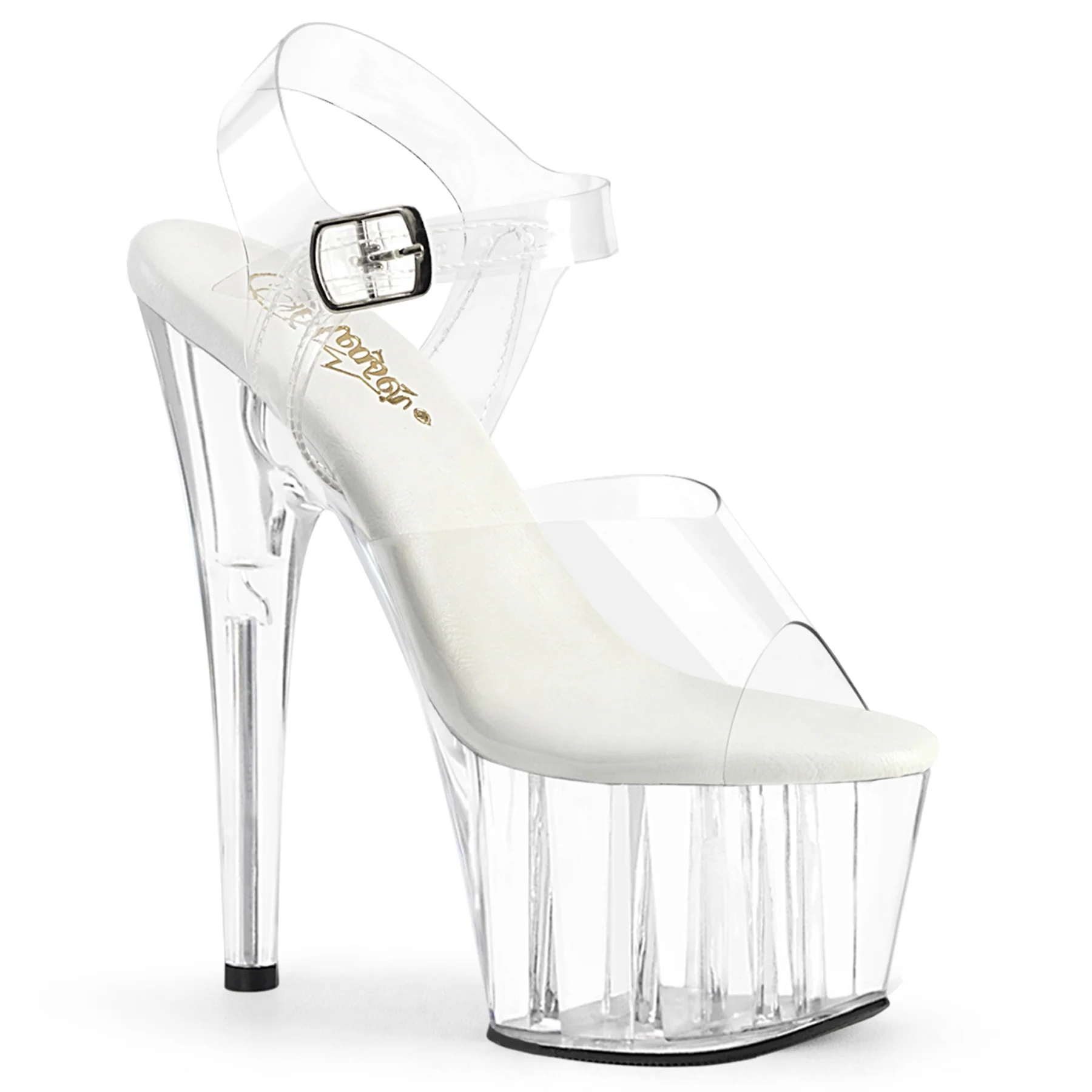 Clear 7 Inch Exotic Dancing Platform Shoes - Pleaser ADORE-708VL