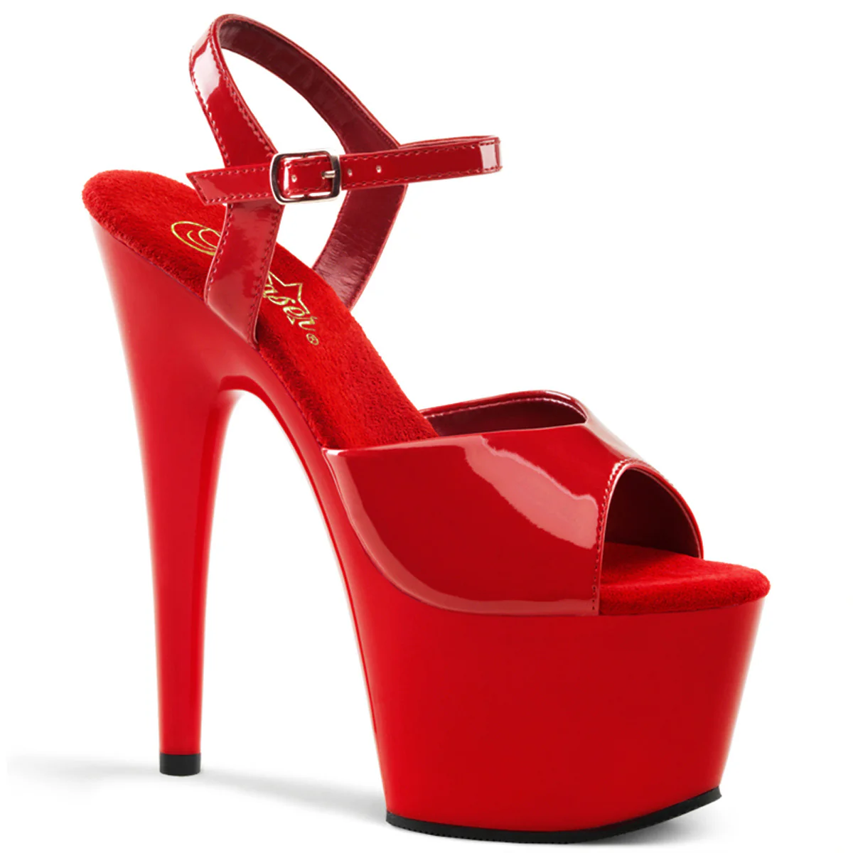 Red 7 Inch Hot Pole Dancing Heels -  Pleaser ADORE-709 - Image 6