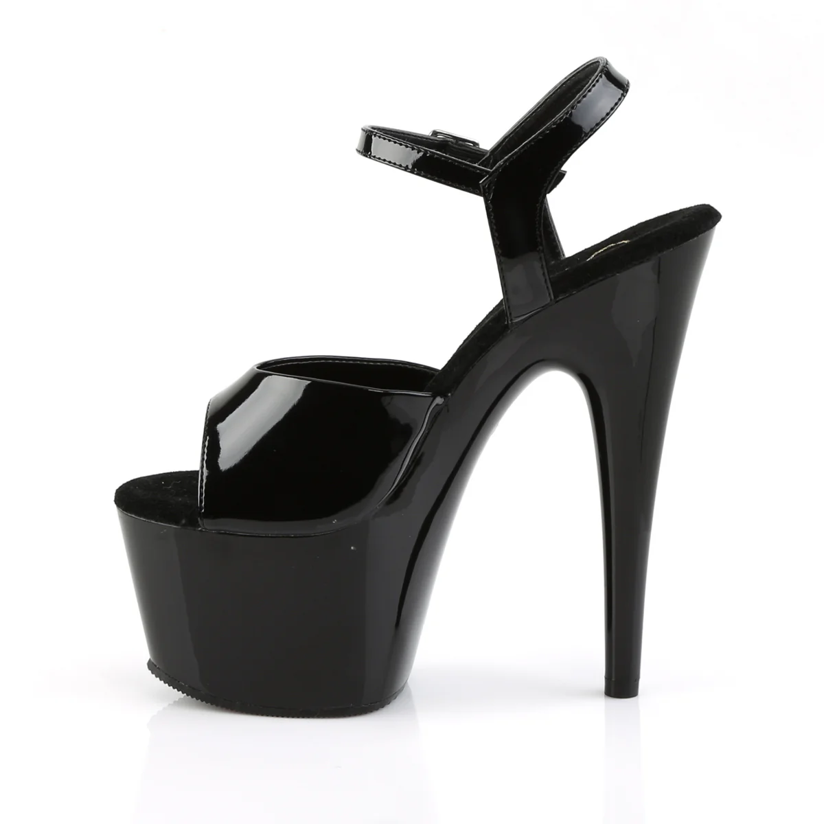 Black 7 Inch Stripper Platform Shoes - Pleaser ADORE-709 - Image 3