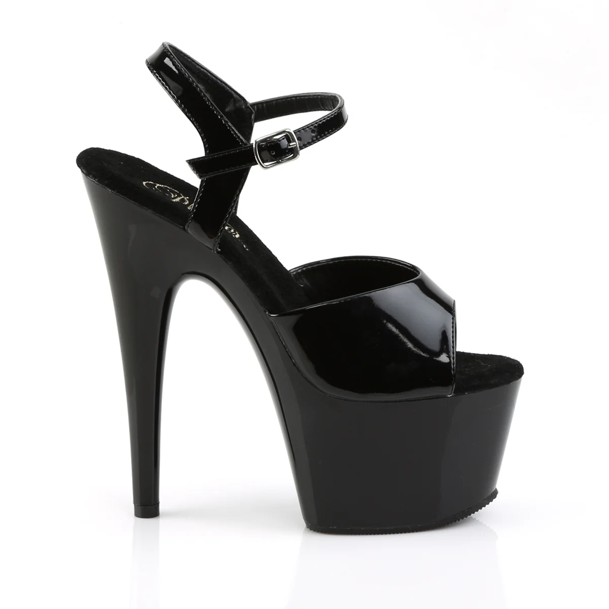 Black 7 Inch Stripper Platform Shoes - Pleaser ADORE-709 - Image 5