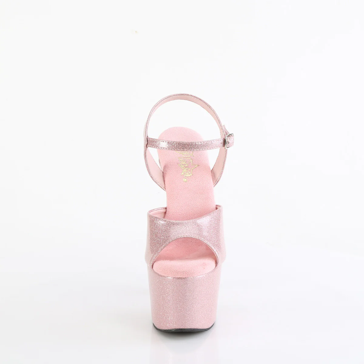 Baby Pink Glitter 7 Inch Exotic Pole Dancing Heels -  Pleaser ADORE-709GP - Image 2