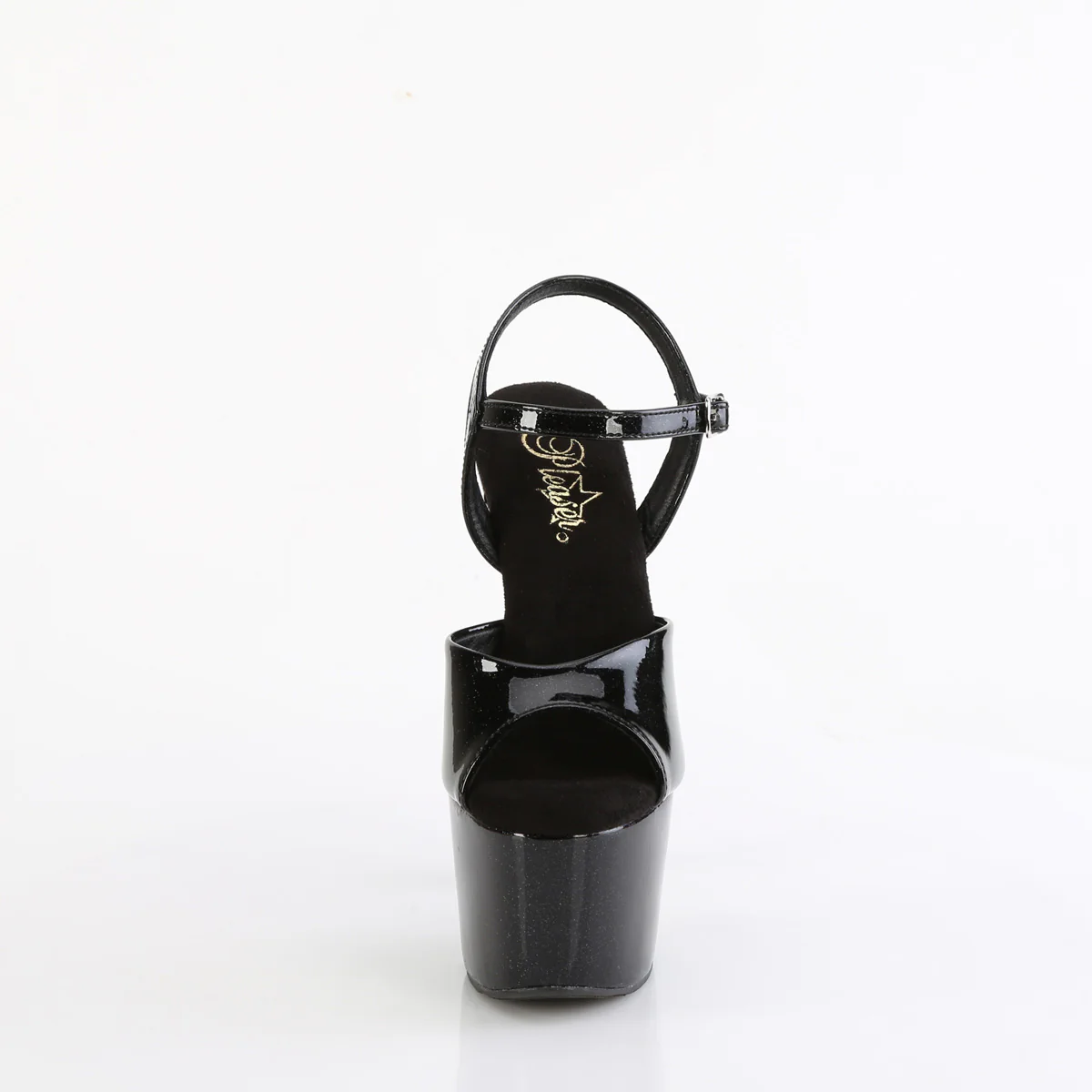 Black Glitter 7 Inch Sexy Pole  Dancing Heels -  Pleaser ADORE-709GP - Image 2