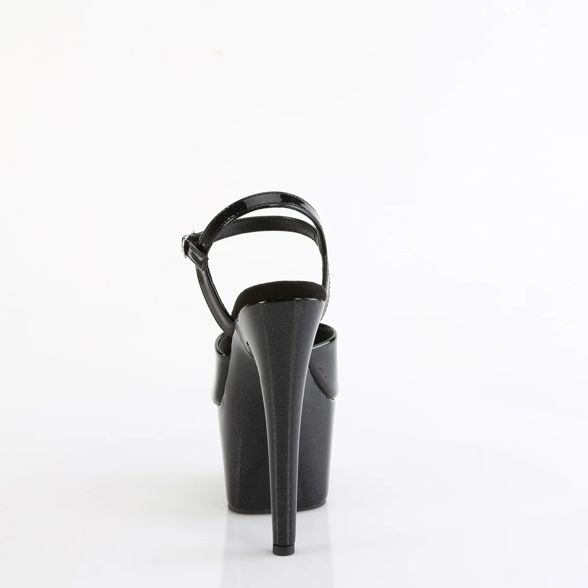 Black Glitter 7 Inch Sexy Pole  Dancing Heels -  Pleaser ADORE-709GP - Image 4