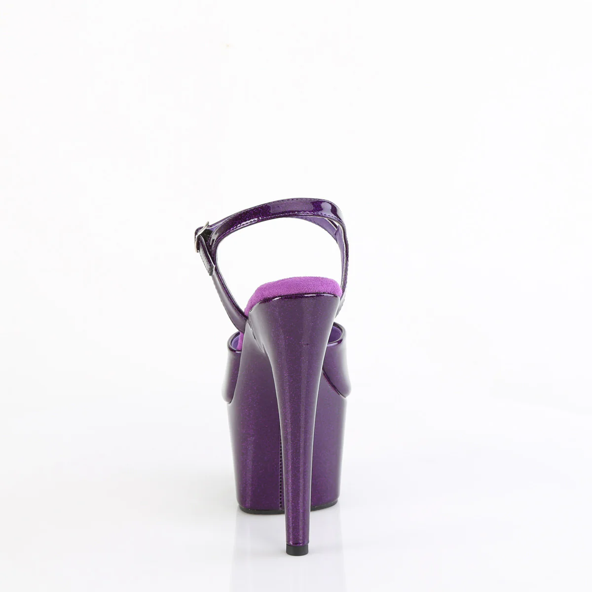 Purple Glitter 7 Inch Hot Pole Dancing Heels - Pleaser ADORE-709GP - Image 4