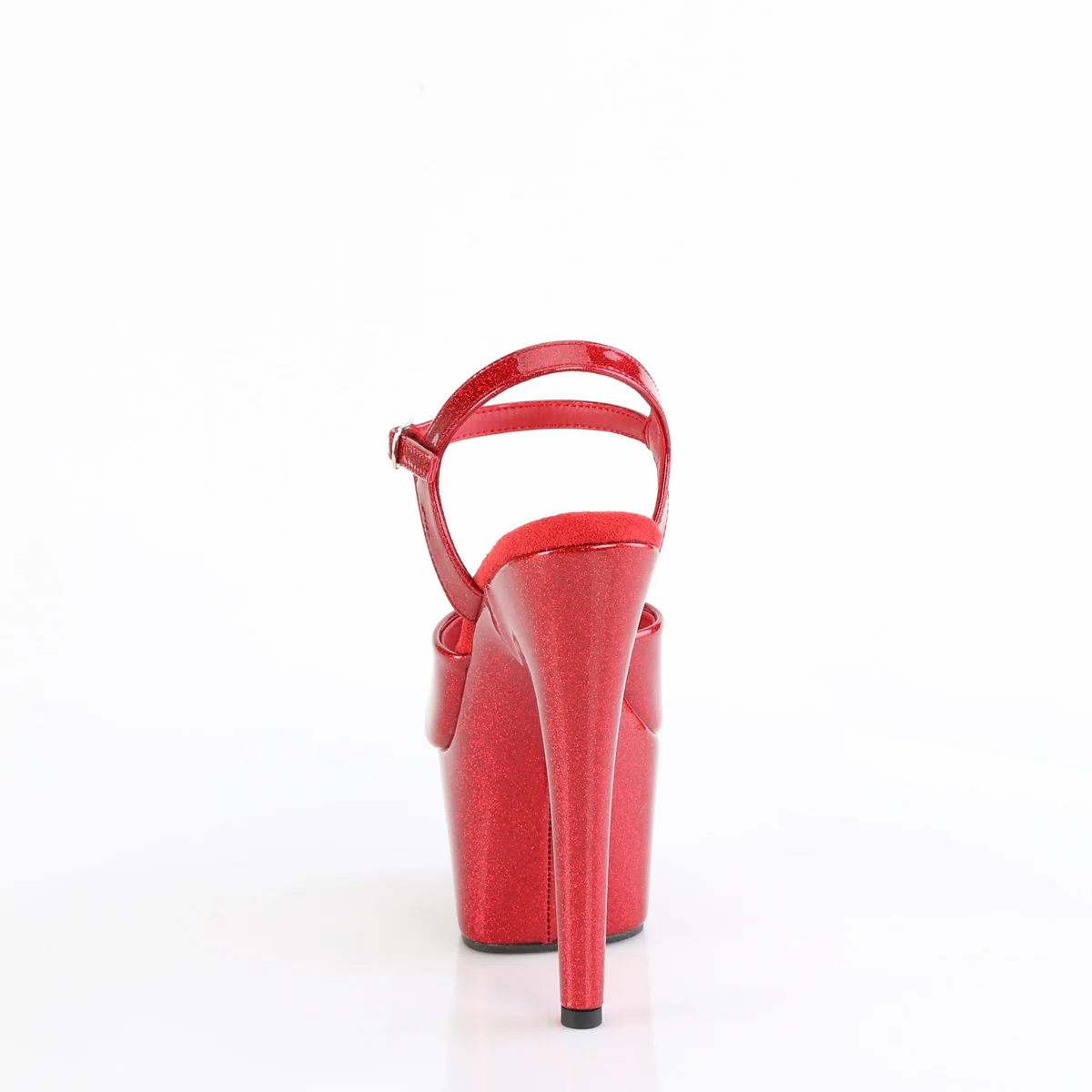 Red Glitter 7 Inch Sexy Pole Dancing Heels - Pleaser ADORE-709GP - Image 4