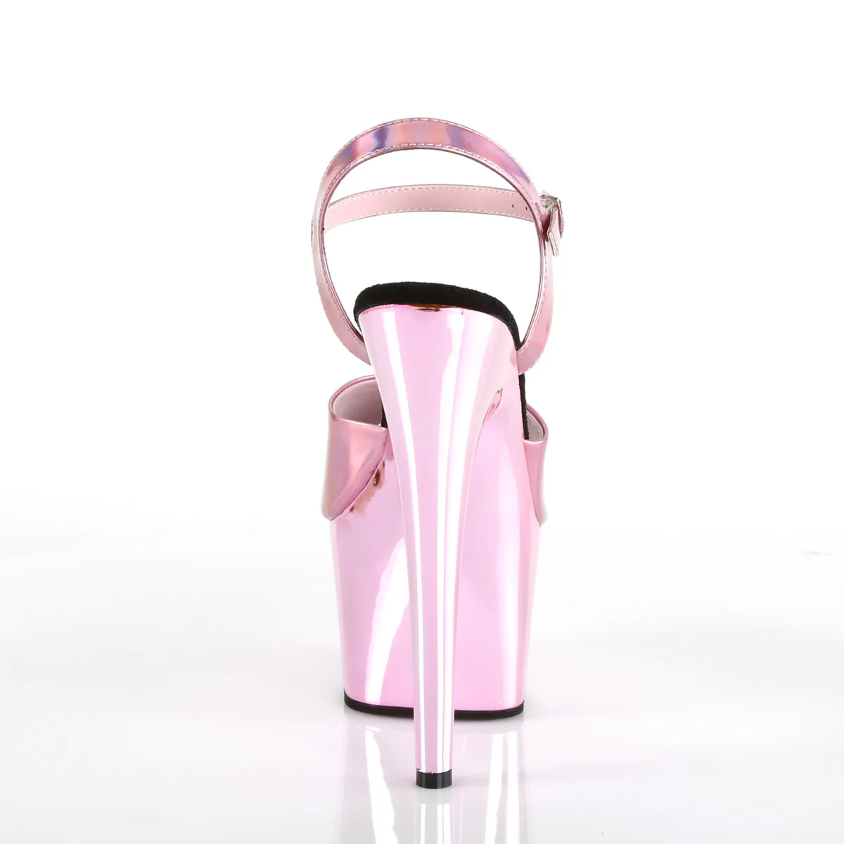 Baby Pink Holo 7 Inch Fetish Pole Dancing Heels - Pleaser ADORE-709HGCH - Image 4