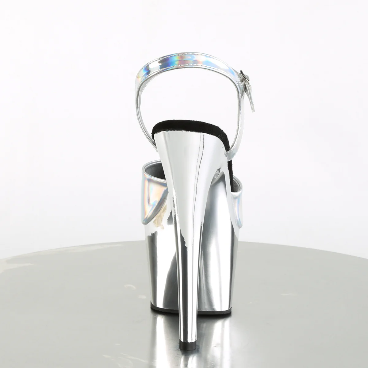 Silver Holo 7 Inch Sexy Pole  Dancing Heels -  Pleaser ADORE-709HGCH - Image 4