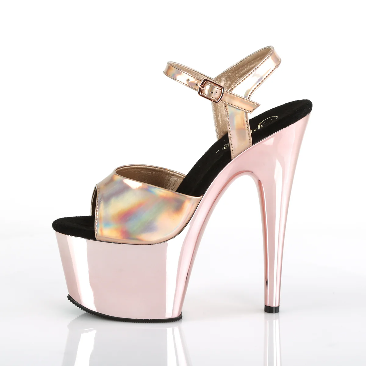 Rose Gold 7 Inch Hot Pole Dancing Heels - Pleaser ADORE-709HGCH - Image 3