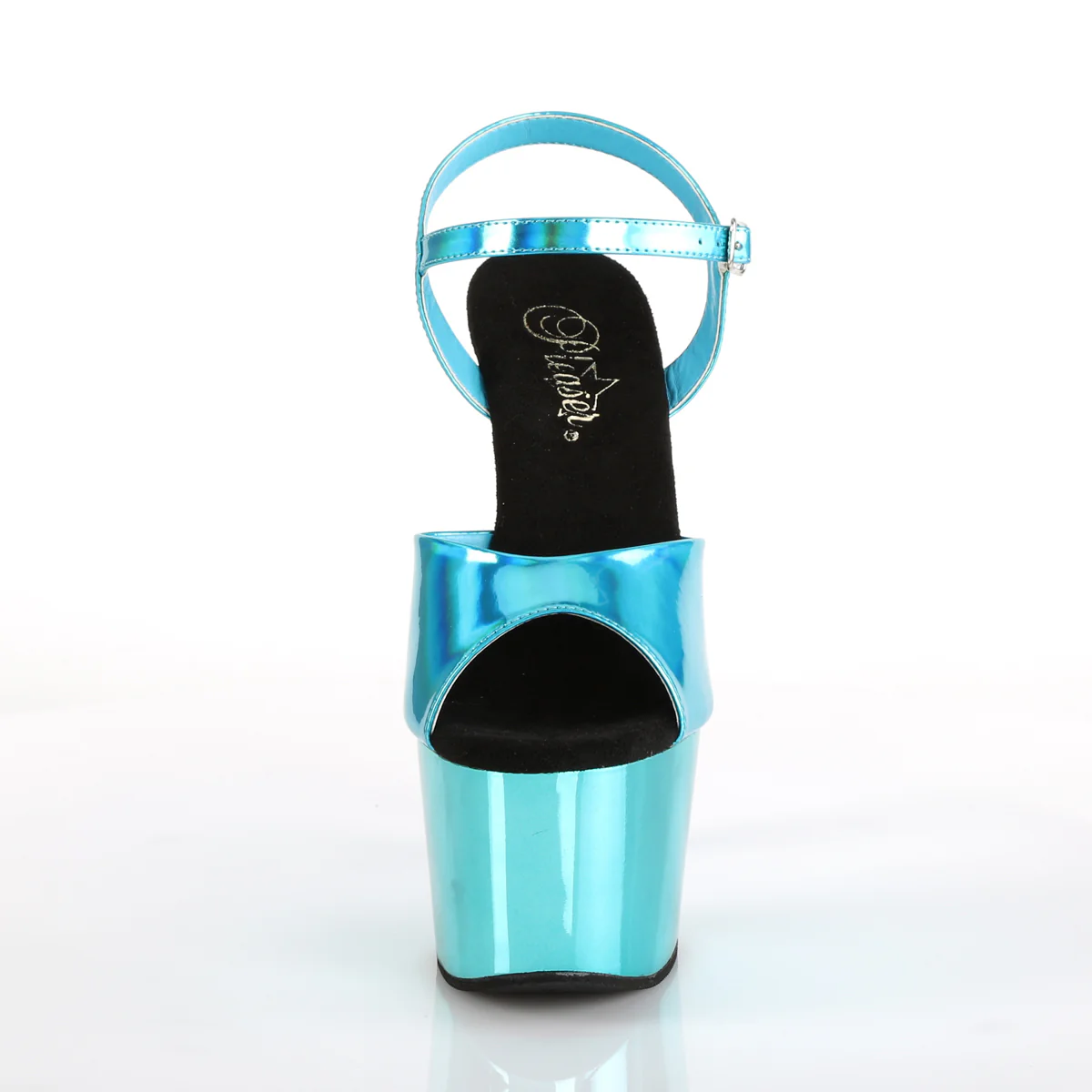 Turquoise 7 Inch Exotic Pole Dancing Heels -  Pleaser ADORE-709HGCH - Image 2