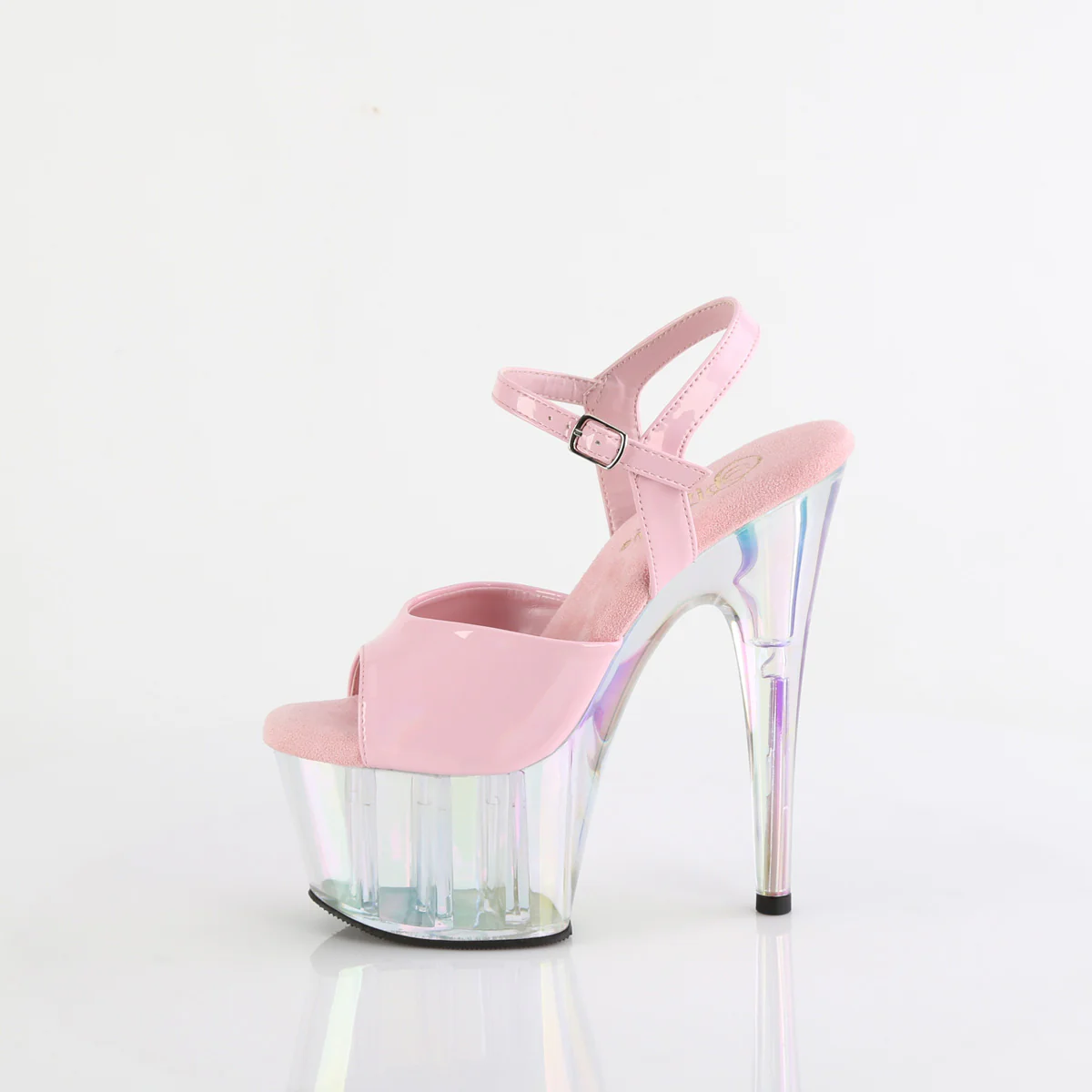 Baby Pink Holo 7 Inch Sexy Pole  Dancing Heels -  Pleaser ADORE-709HT - Image 3