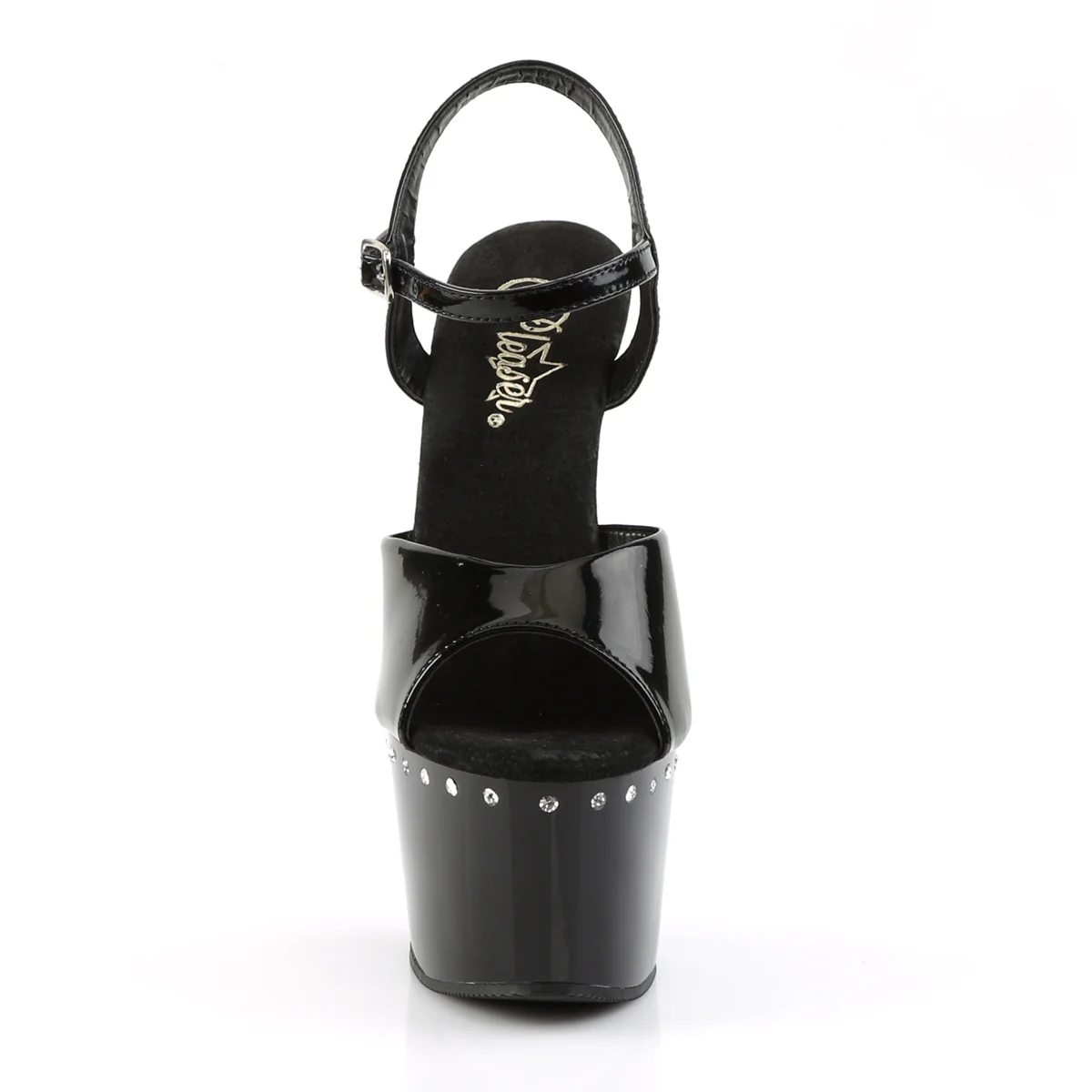 Black 7 Inch Hot Pole Dancing Heels -  Pleaser ADORE-709LS - Image 2