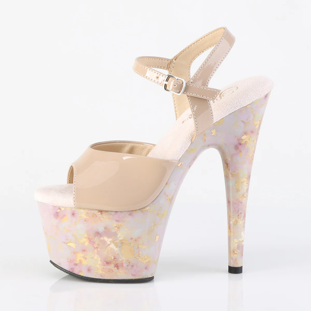 Nude 7 Inch Lap Dance Platform Shoes -  Pleaser ADORE-709MB - Image 3