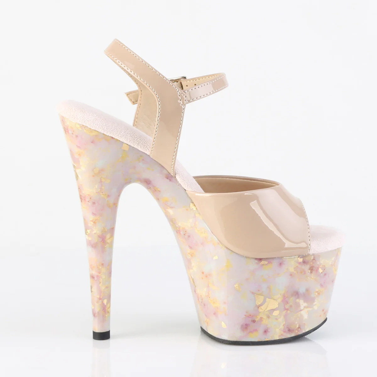 Nude 7 Inch Lap Dance Platform Shoes -  Pleaser ADORE-709MB - Image 5
