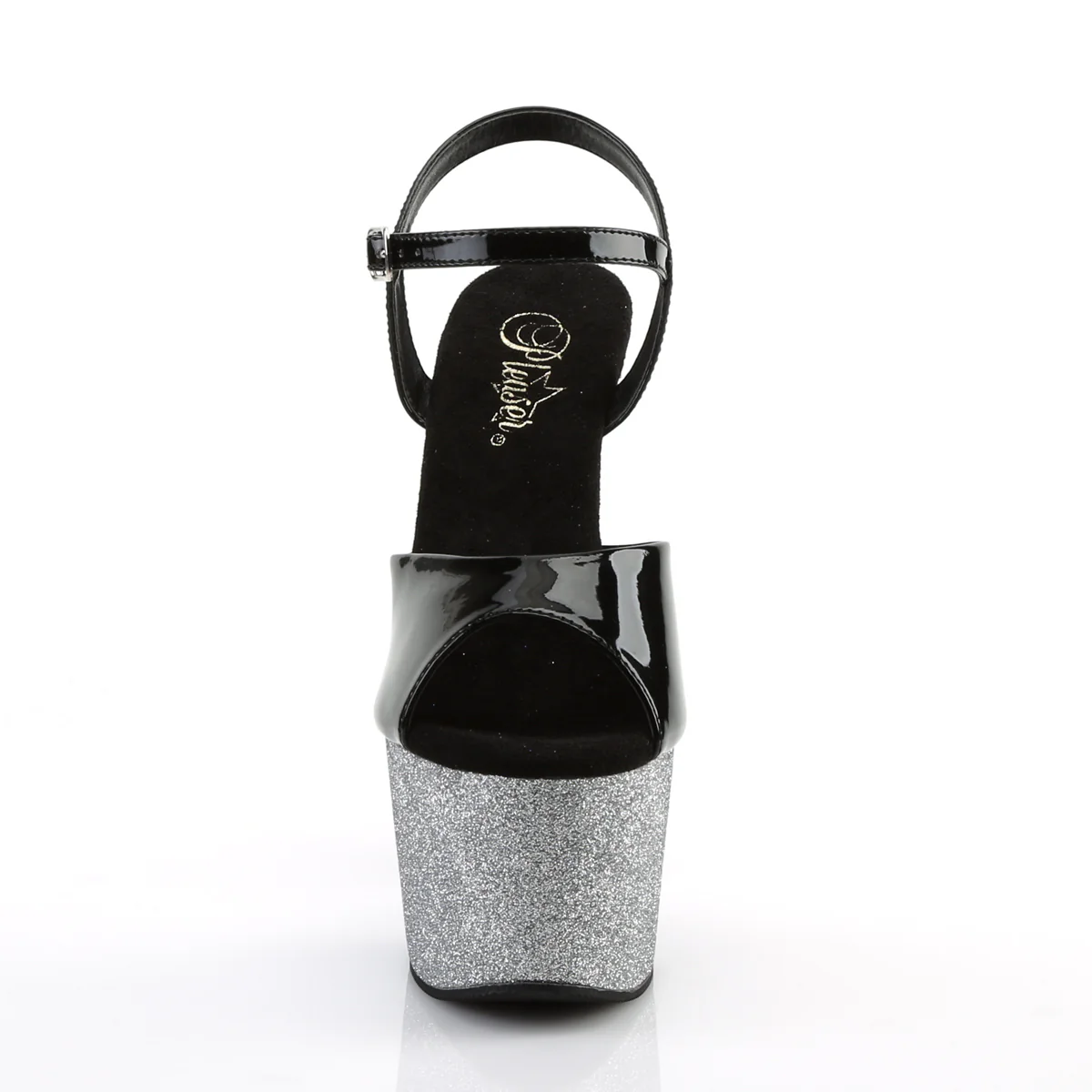 Black Silver 7 Inch Exotic Dancing Platform Shoes - Pleaser ADORE-709OMBRE - Image 2