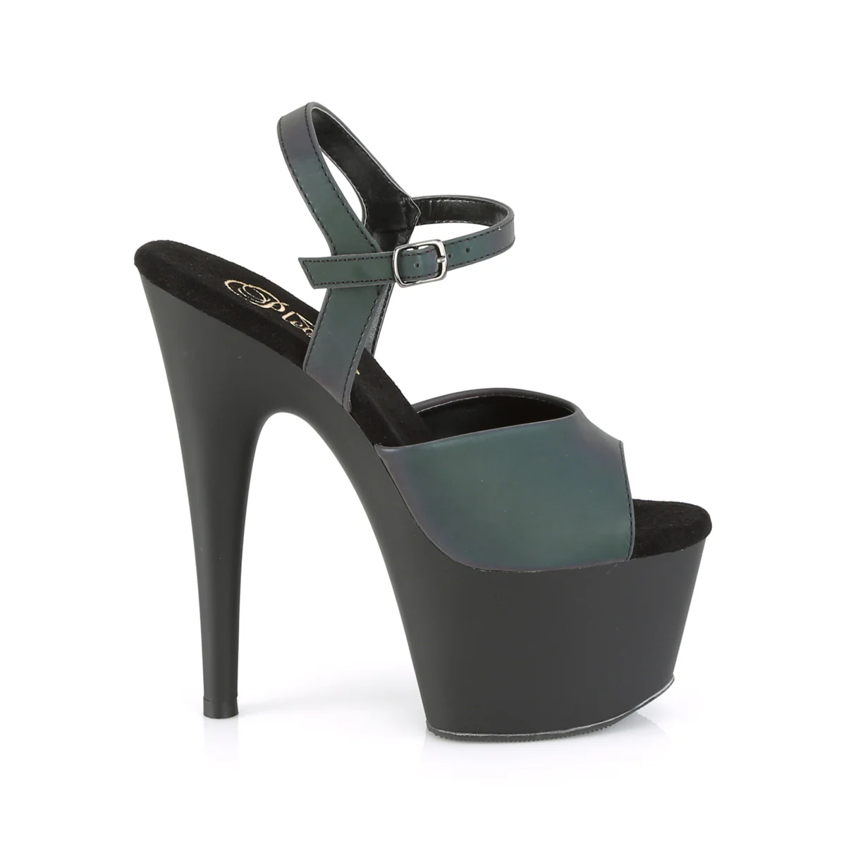 Green Multi Reflective 7 Inch Pole Dancing Platform Shoes -  Pleaser ADORE-709REFL - Image 5