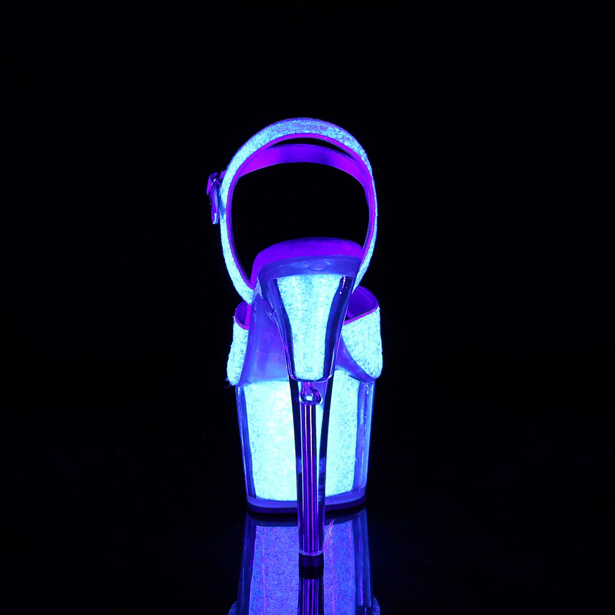 Neon Opal Glitter 7 Inch Exotic Dance Platform Shoes - Pleaser ADORE-710UVG - Image 4