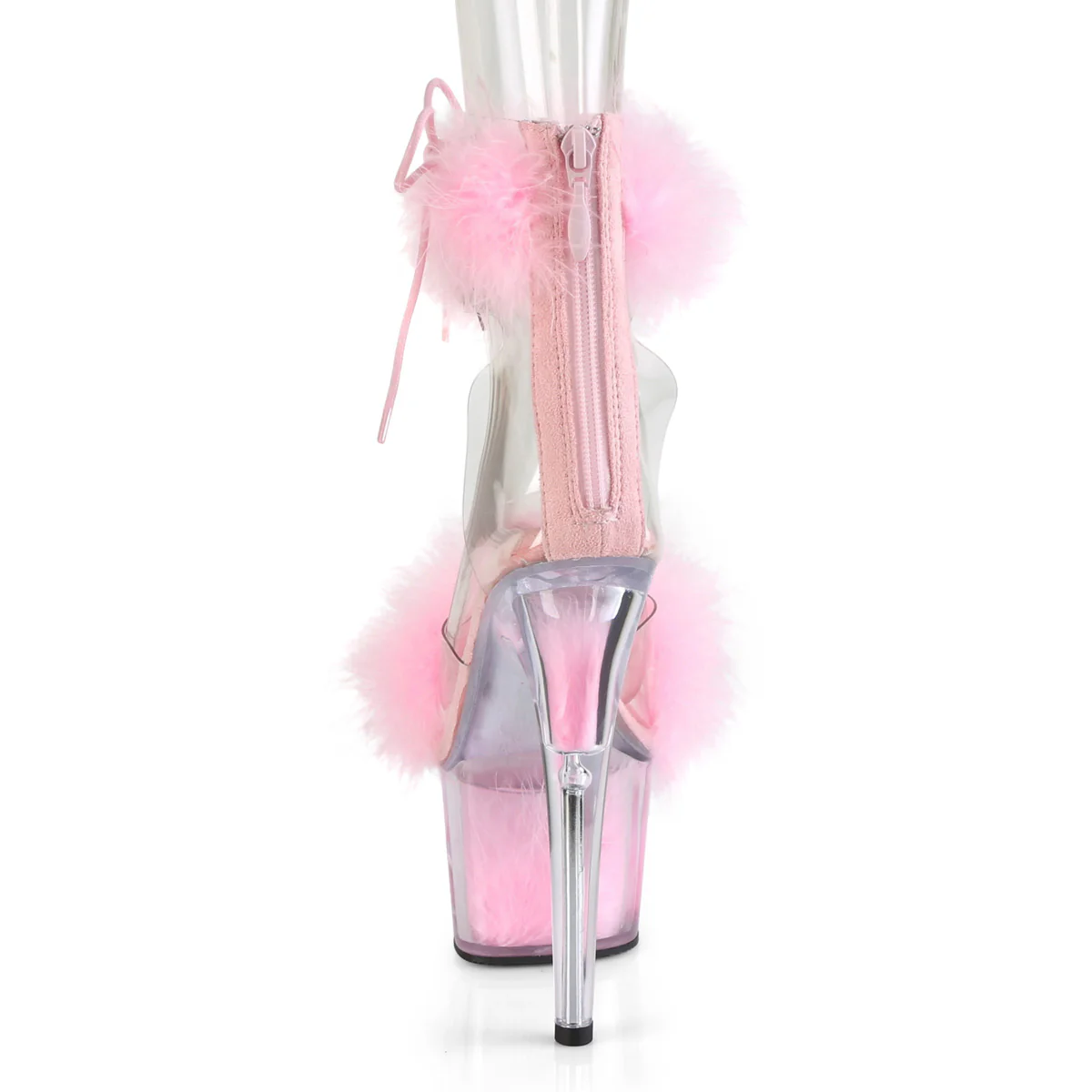 Baby Pink 7 Inch Pole Heels Platform Shoes - Pleaser ADORE-724F - Image 4
